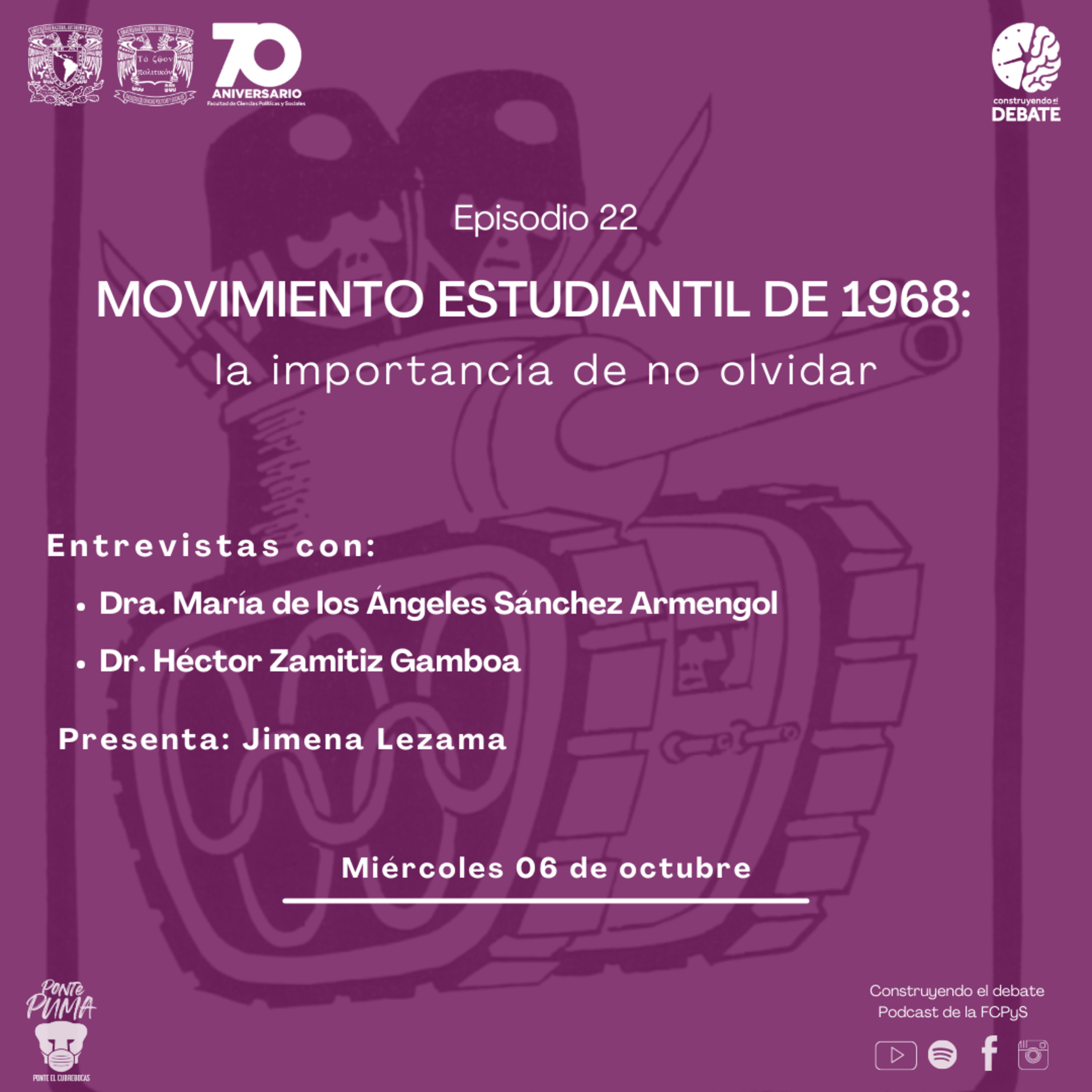 Ep.22 Movimiento estudiantil de 1968: la importancia de no olvidar episode artwork