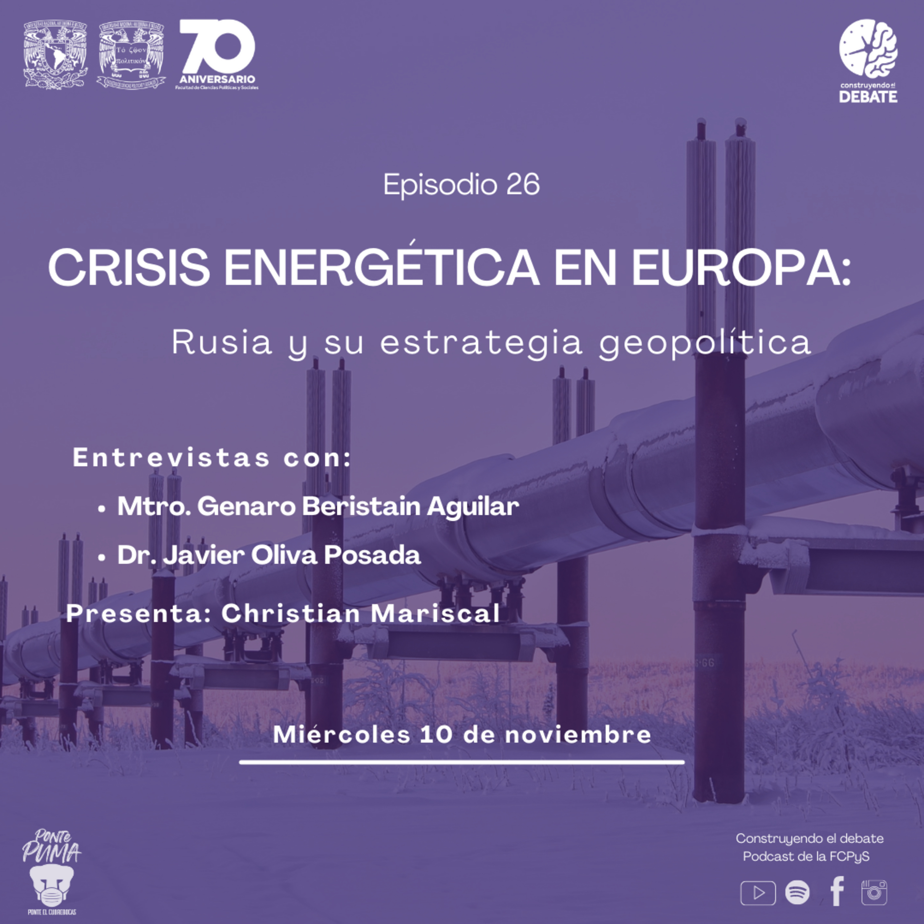 Ep.26 Crisis energética en Europa: Rusia y su estrategia geopolítica episode artwork