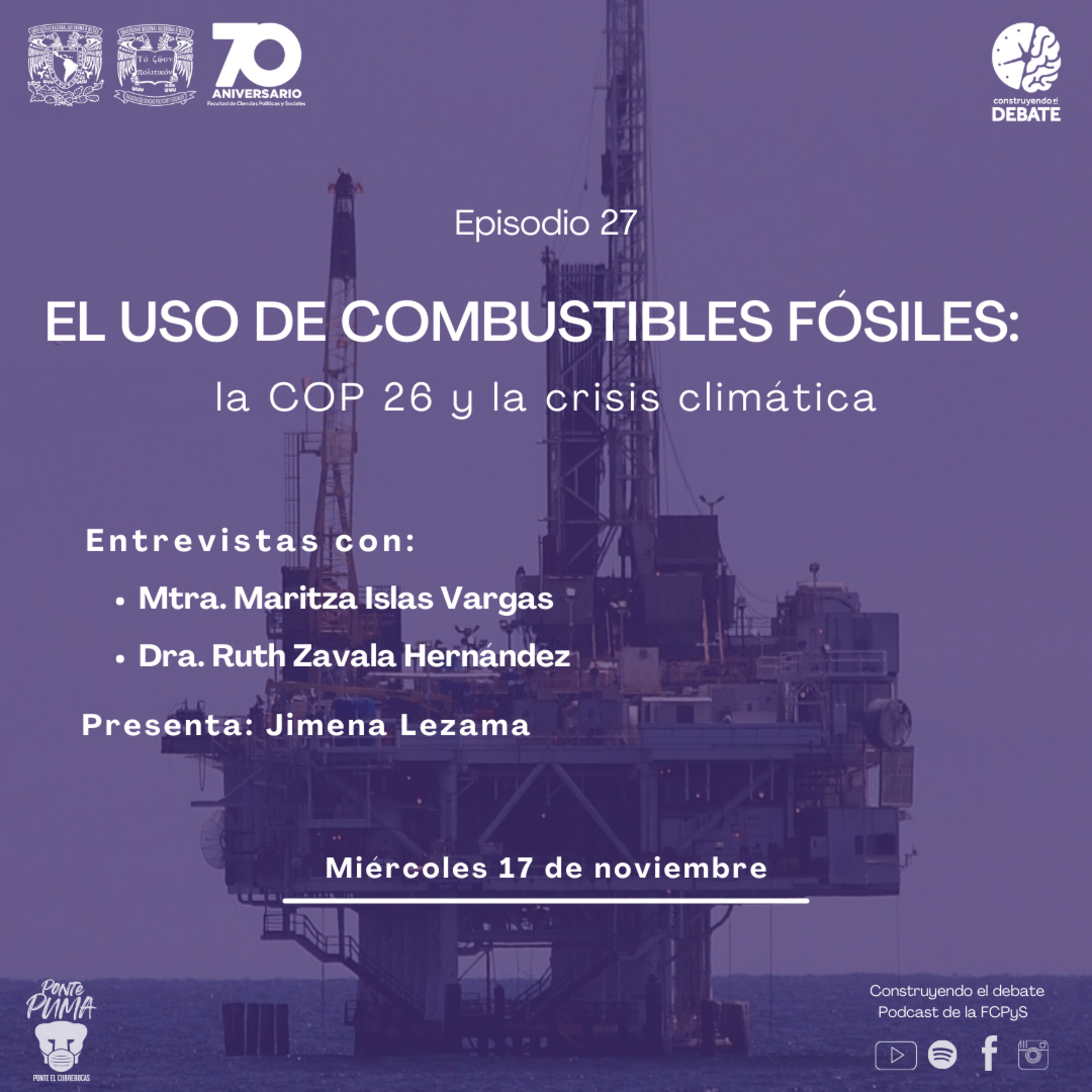 Ep.27 El uso de combustibles fósiles: la COP 26 y la crisis climática episode artwork