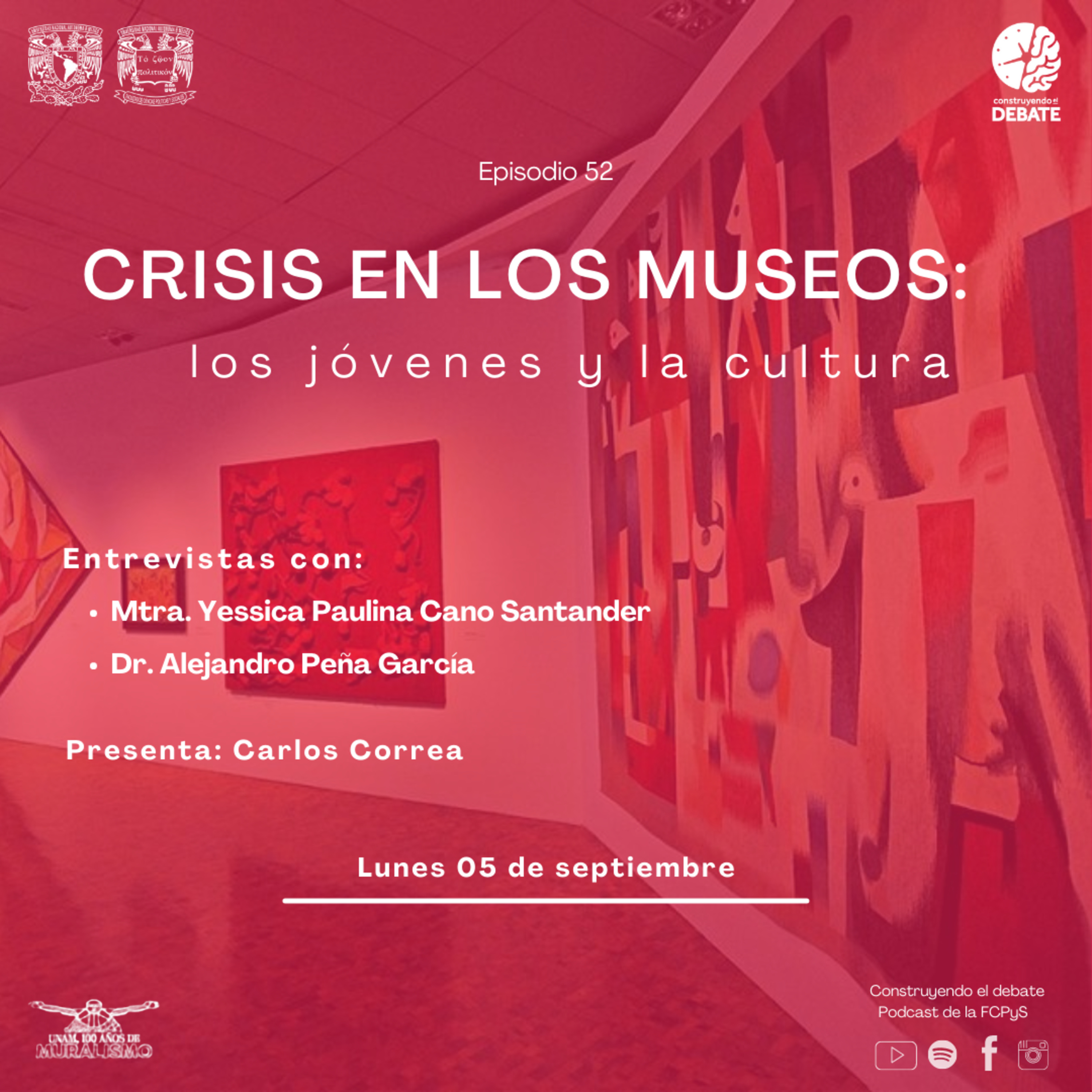 Ep. 52 Crisis en los museos: los jóvenes y la cultura episode artwork
