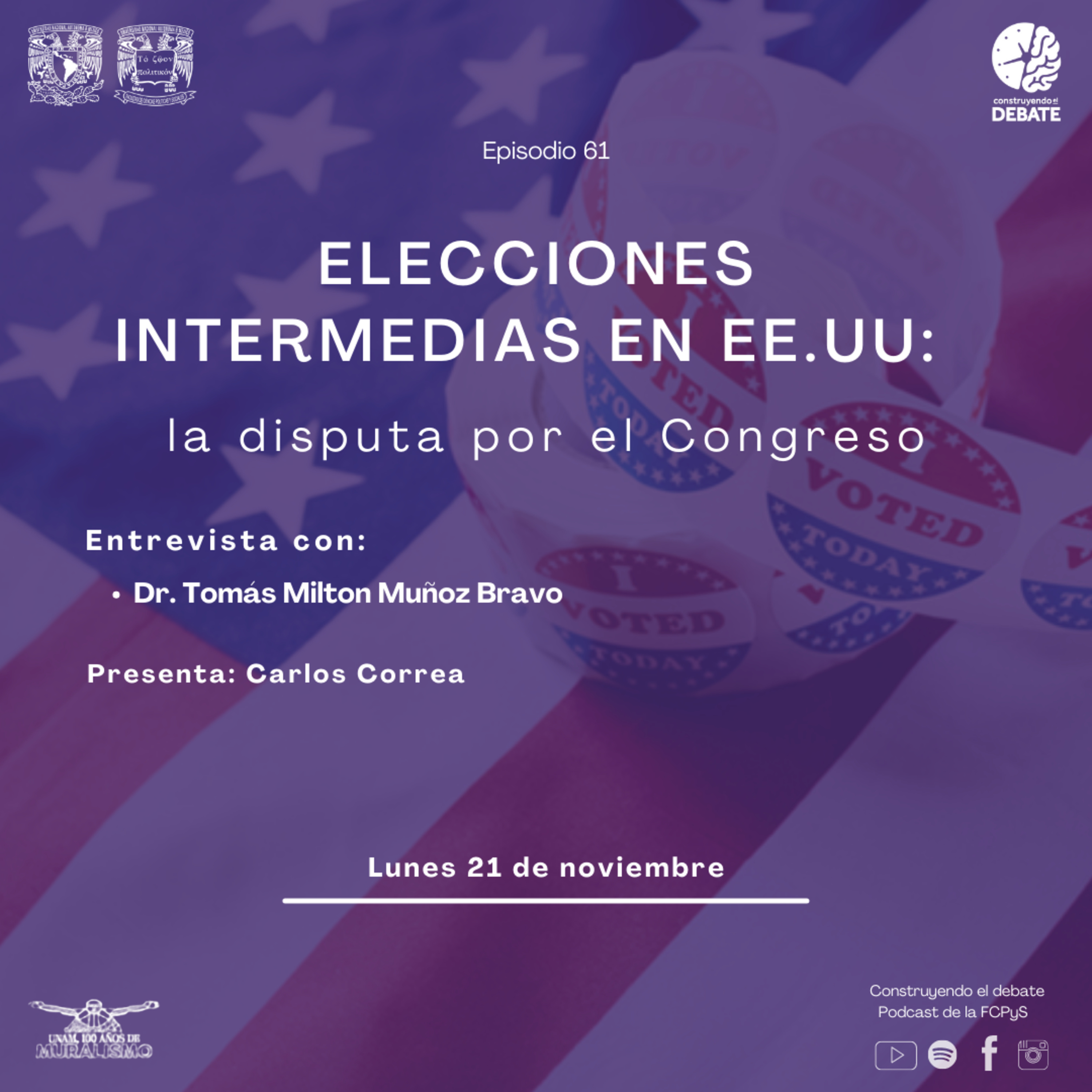 Ep. 61 Elecciones intermedias en EE.UU: la disputa por el Congreso episode artwork