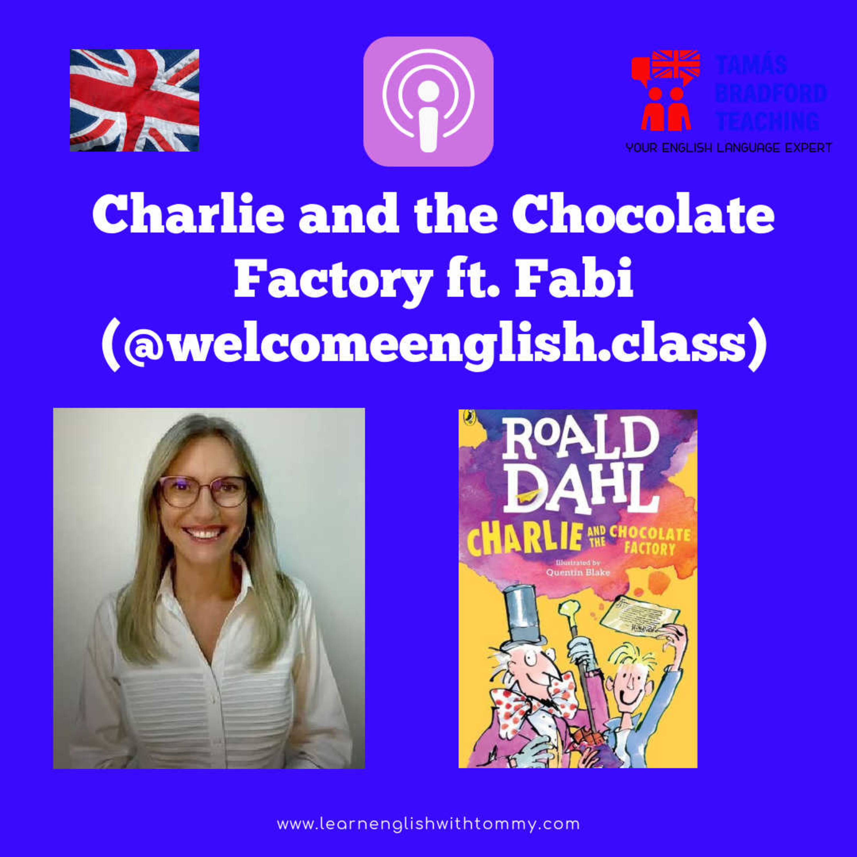 Learn English with Charlie and the Chocolate Factory ft. Fabi (@welcomeenglish.class) episode artwork