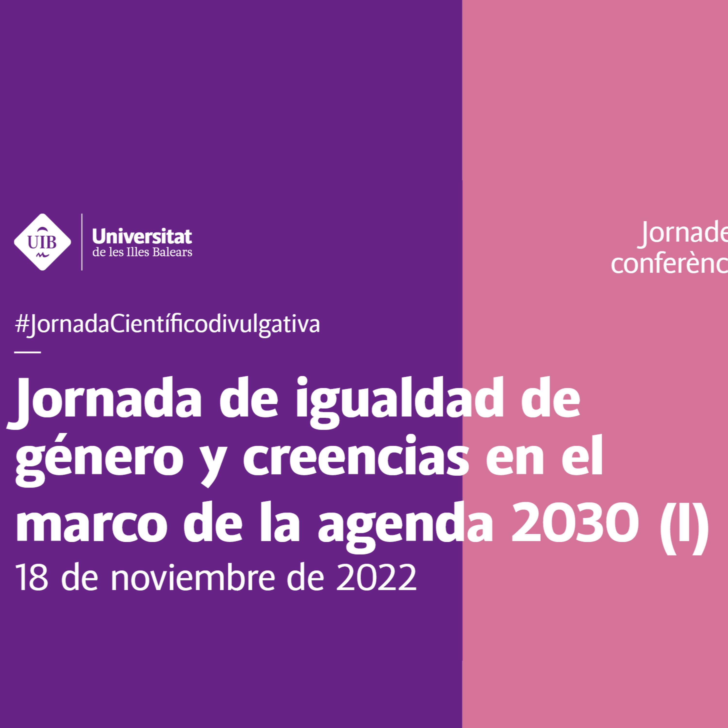 Jornada de igualdad de género y creencias en el marco de la agenda 2030 (I) episode artwork