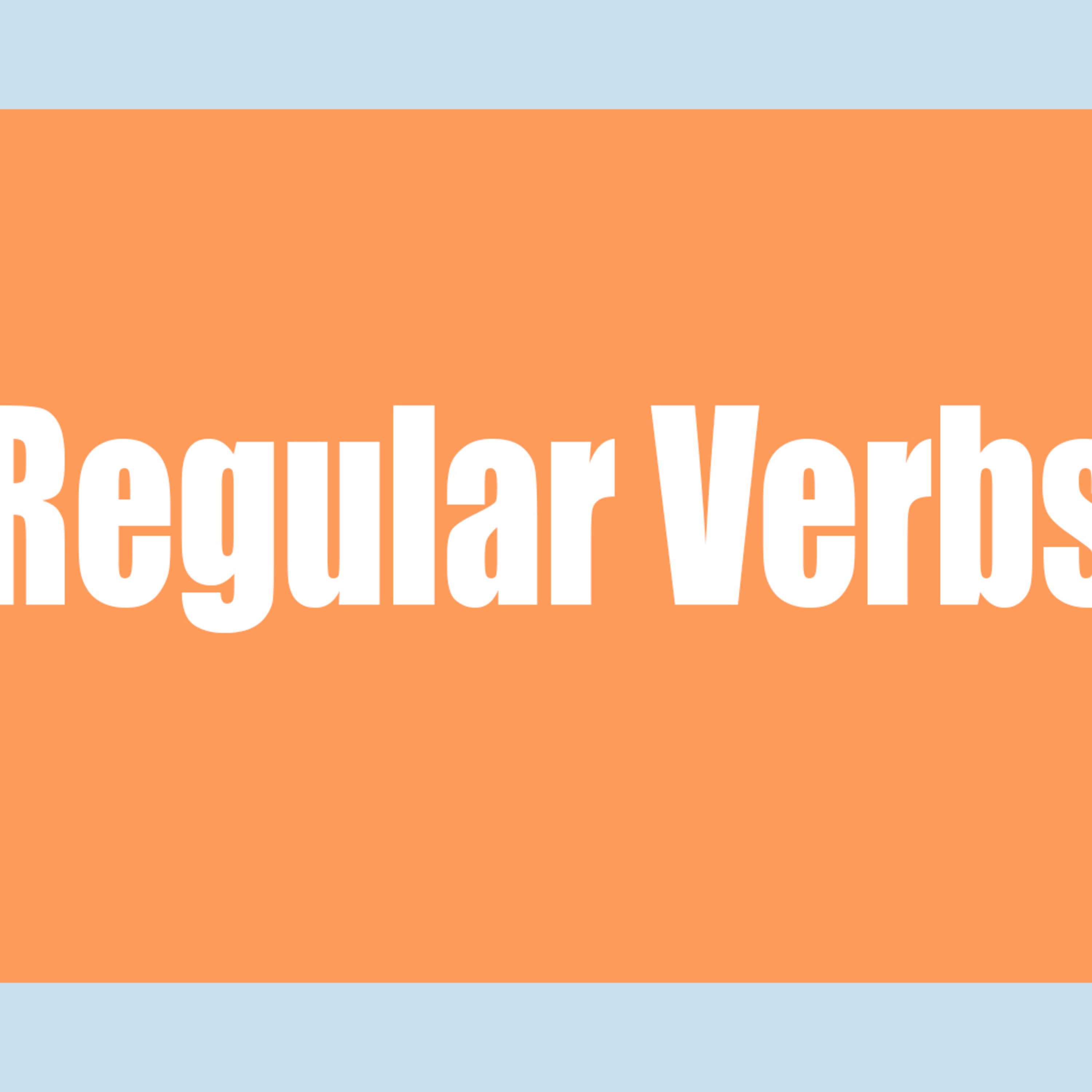 68 Regular Verbs / 68 Verbos regulares - AI Learning English