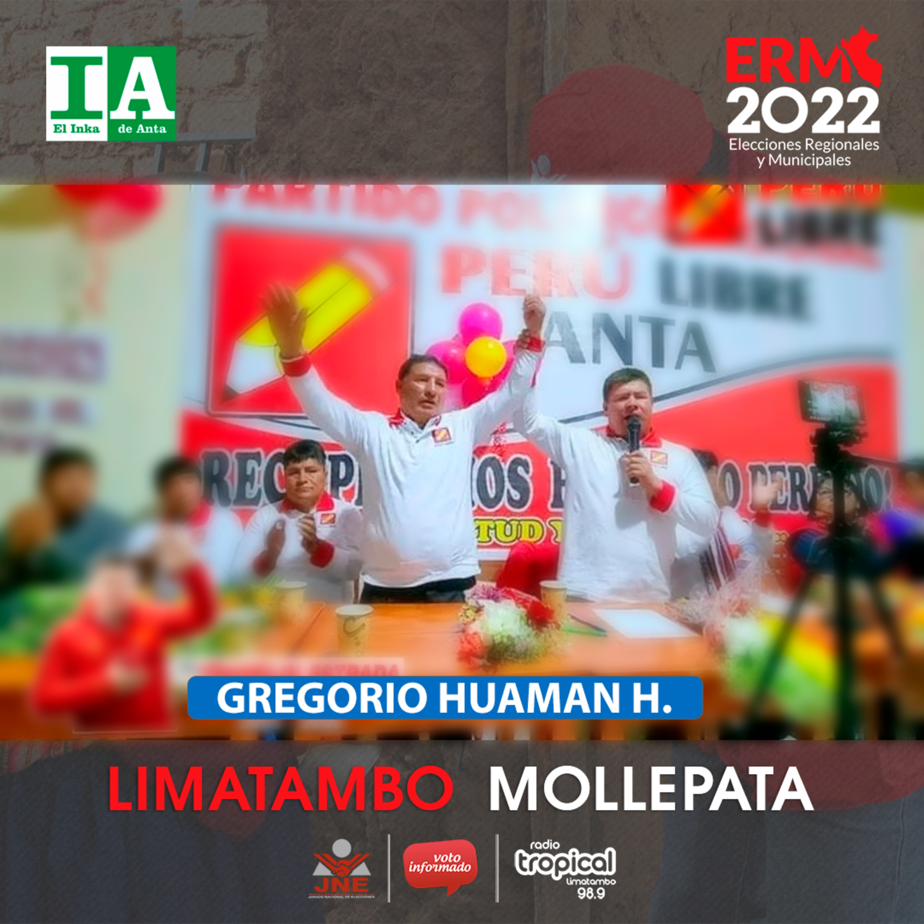 🇵🇪 🗳 Elecciones 2022: participa candidato al gobierno municipal de Limatambo, Sr. Gregorio Huaman H. episode artwork