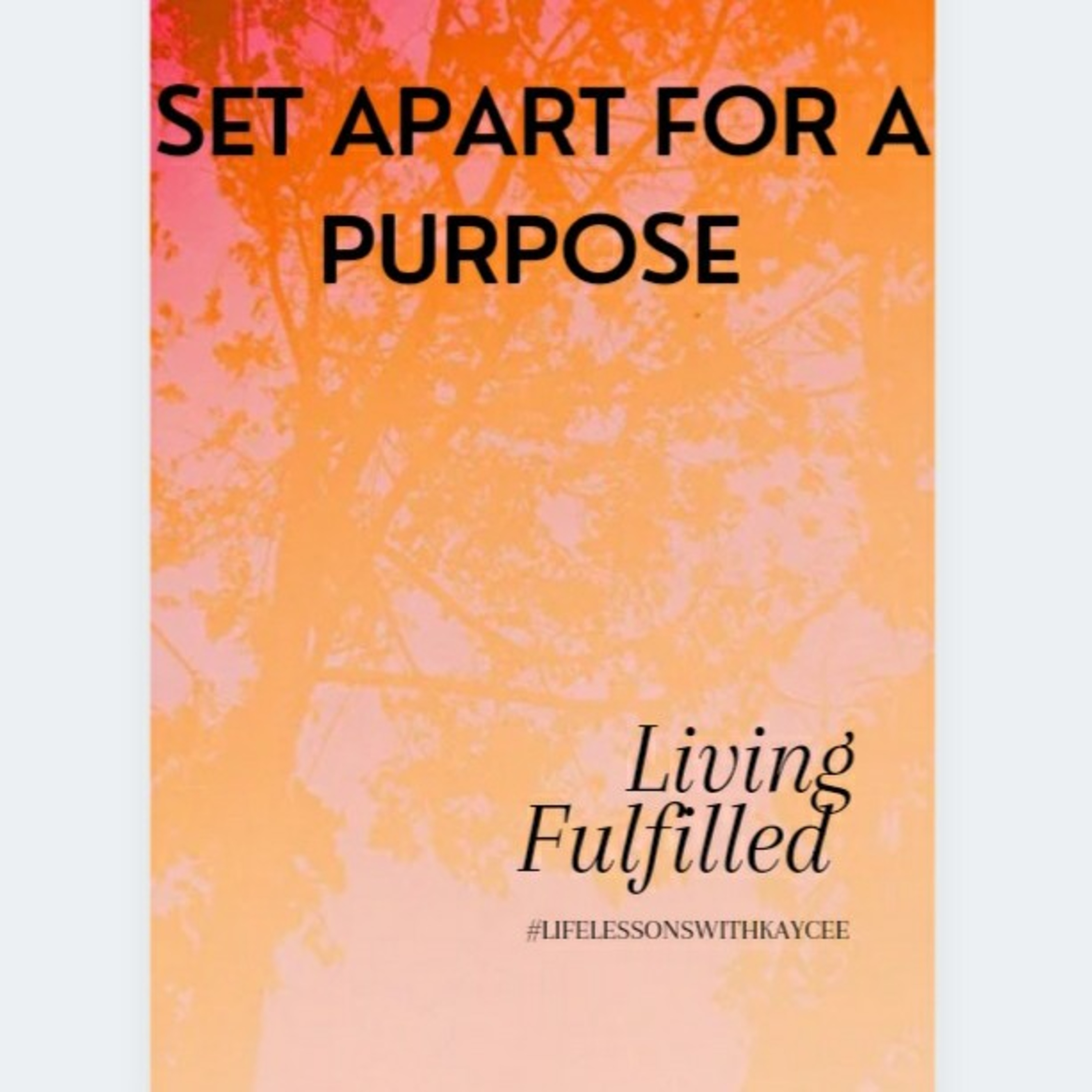 Set apart for a purpose  episode artwork