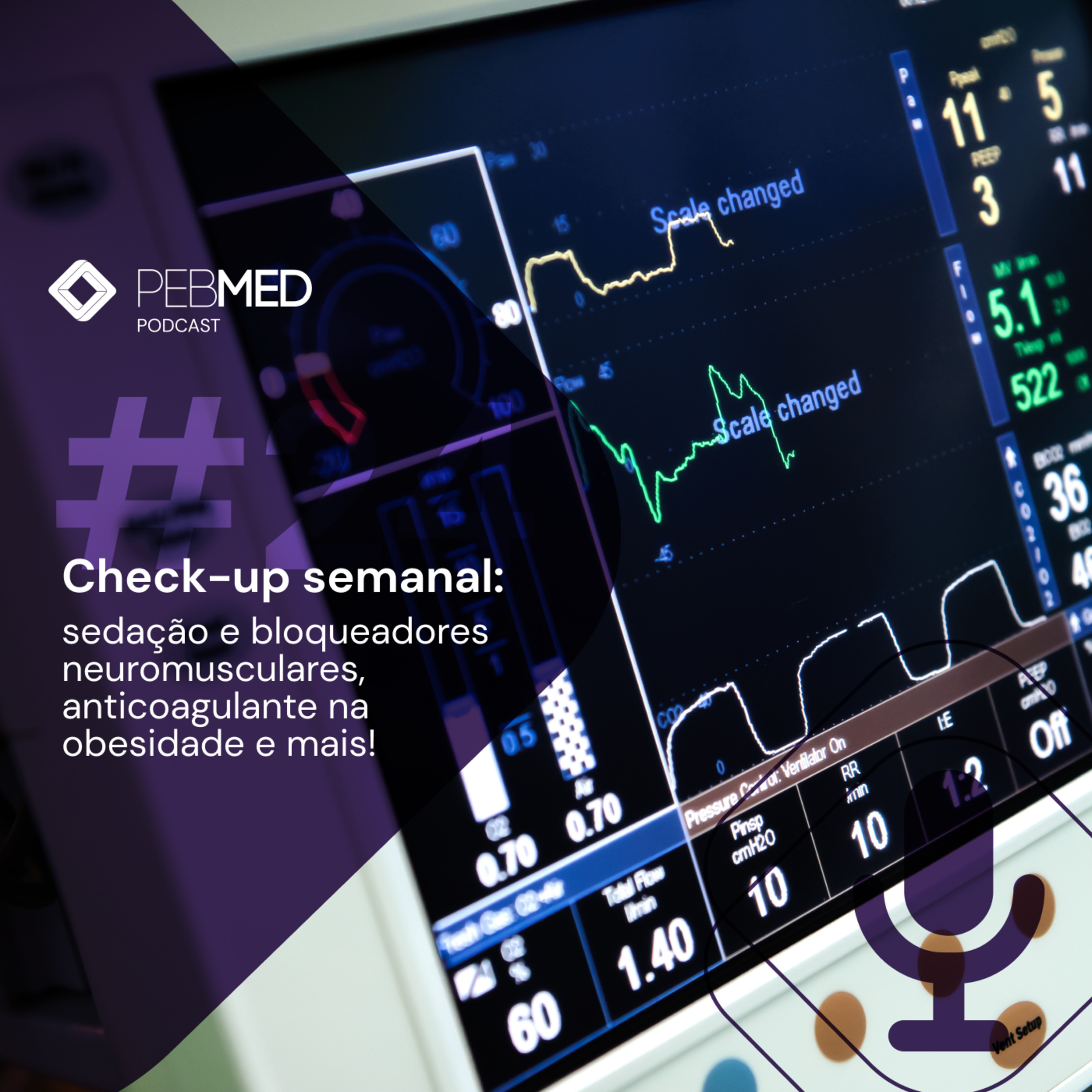 Check-up Semanal: sedação e bloqueadores neuromusculares, anticoagulante na obesidade e mais! episode artwork
