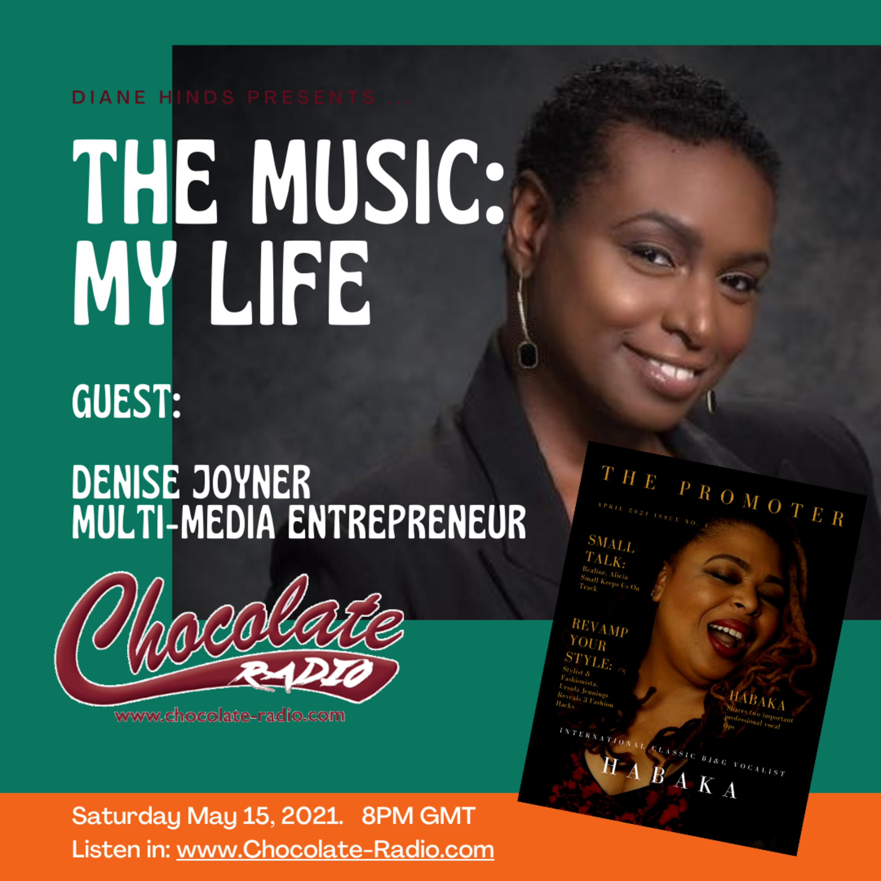 The Music: My Life - Diane Hinds in conversation. Chocolate-radio.com.