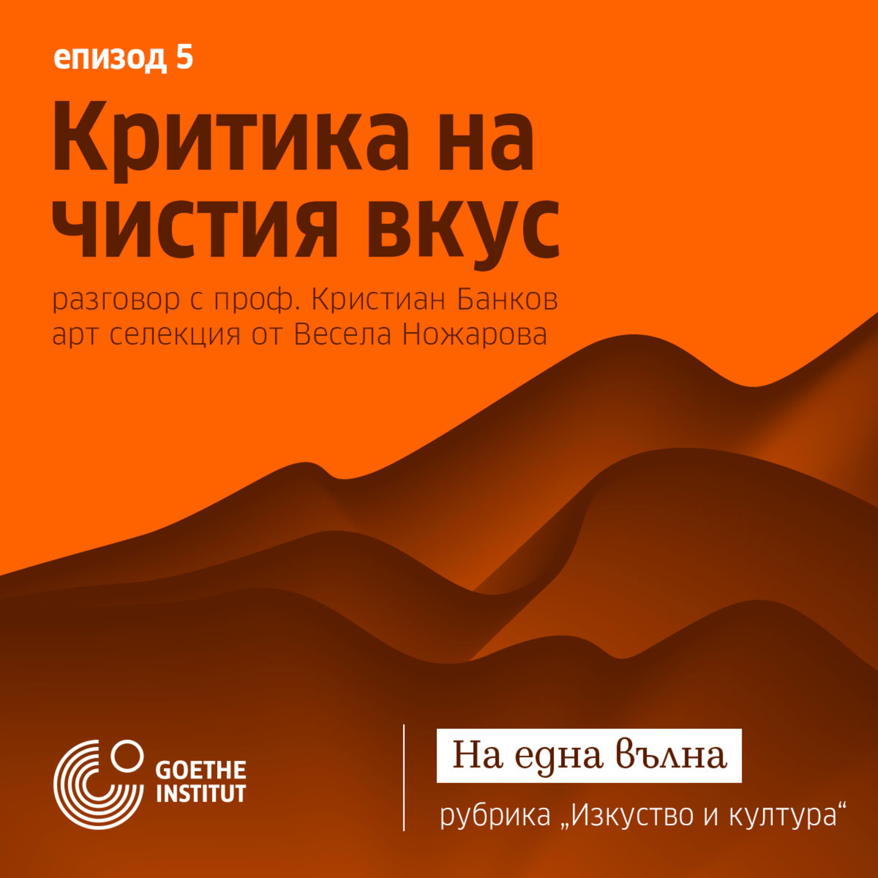 05 Изкуство и култура: Критика на чистия вкус с гости Кристиан Банков и Весела Ножарова episode artwork