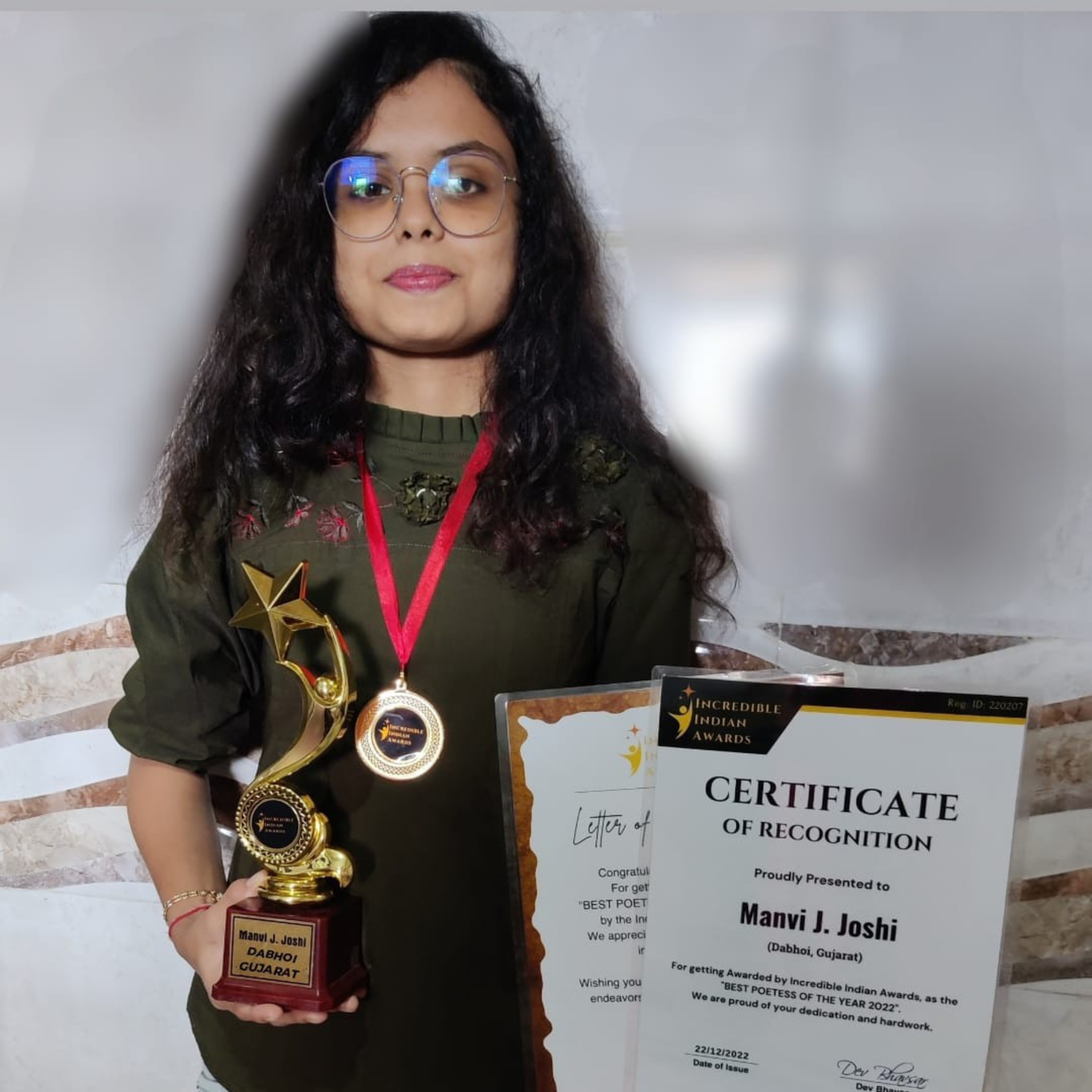 Manvi Joshi Received Incredible Indian Awards. episode artwork