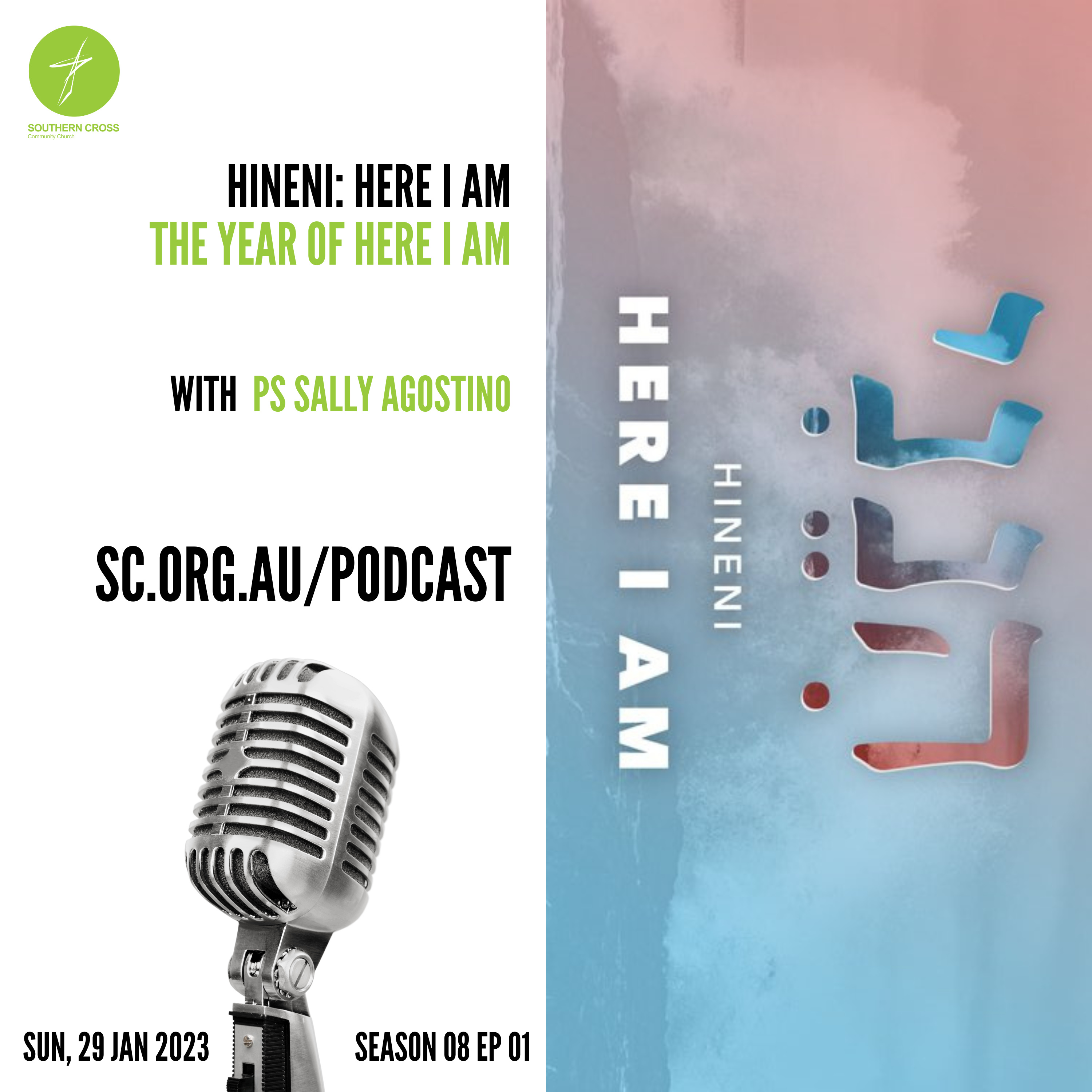 Sun, 29 Jan 2023 - The Year of Here I Am - Ps Sally Agostino - S08 E01 episode artwork