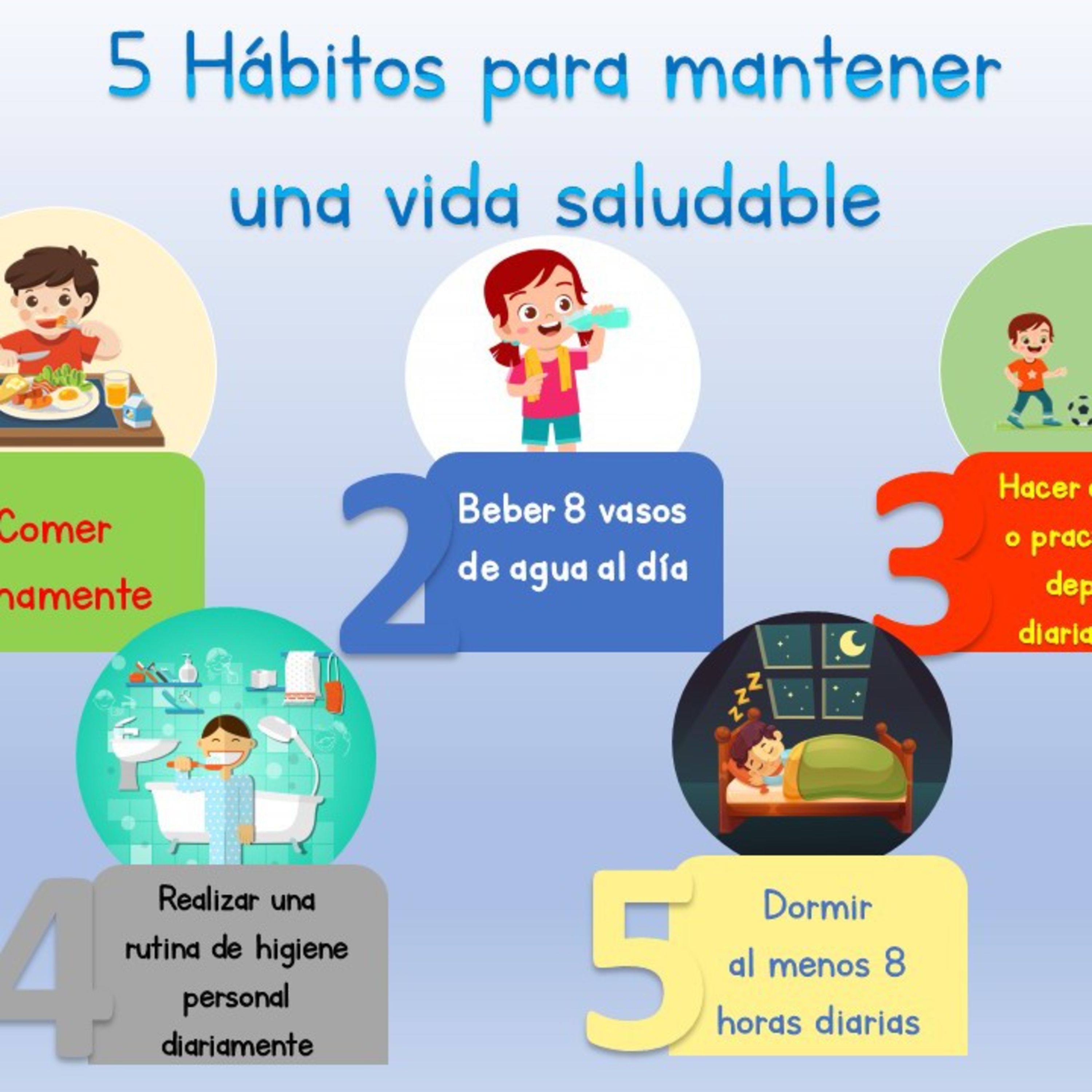 5 Hábitos para mantener una vida saludable