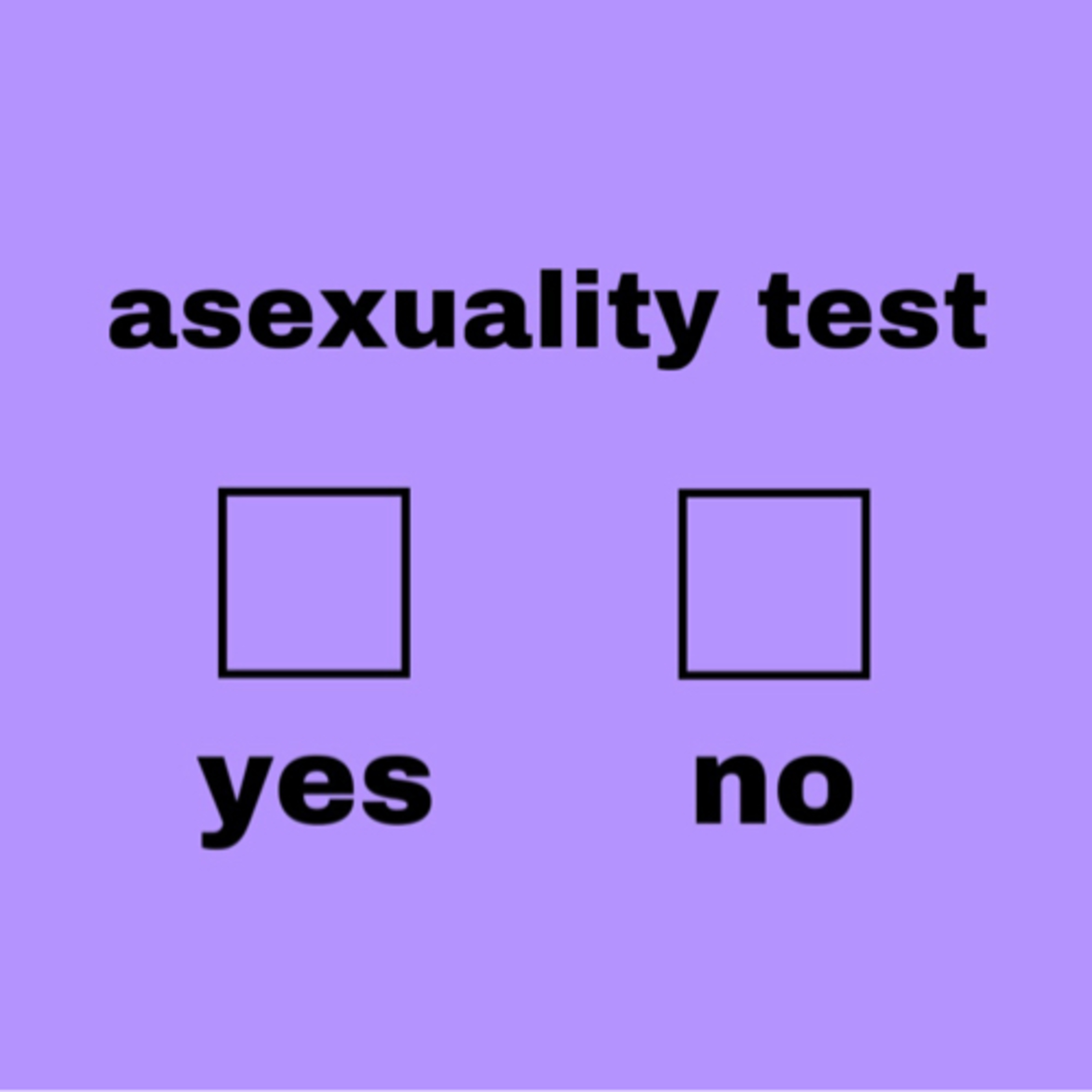 taking an online asexuality test as an asexual episode artwork