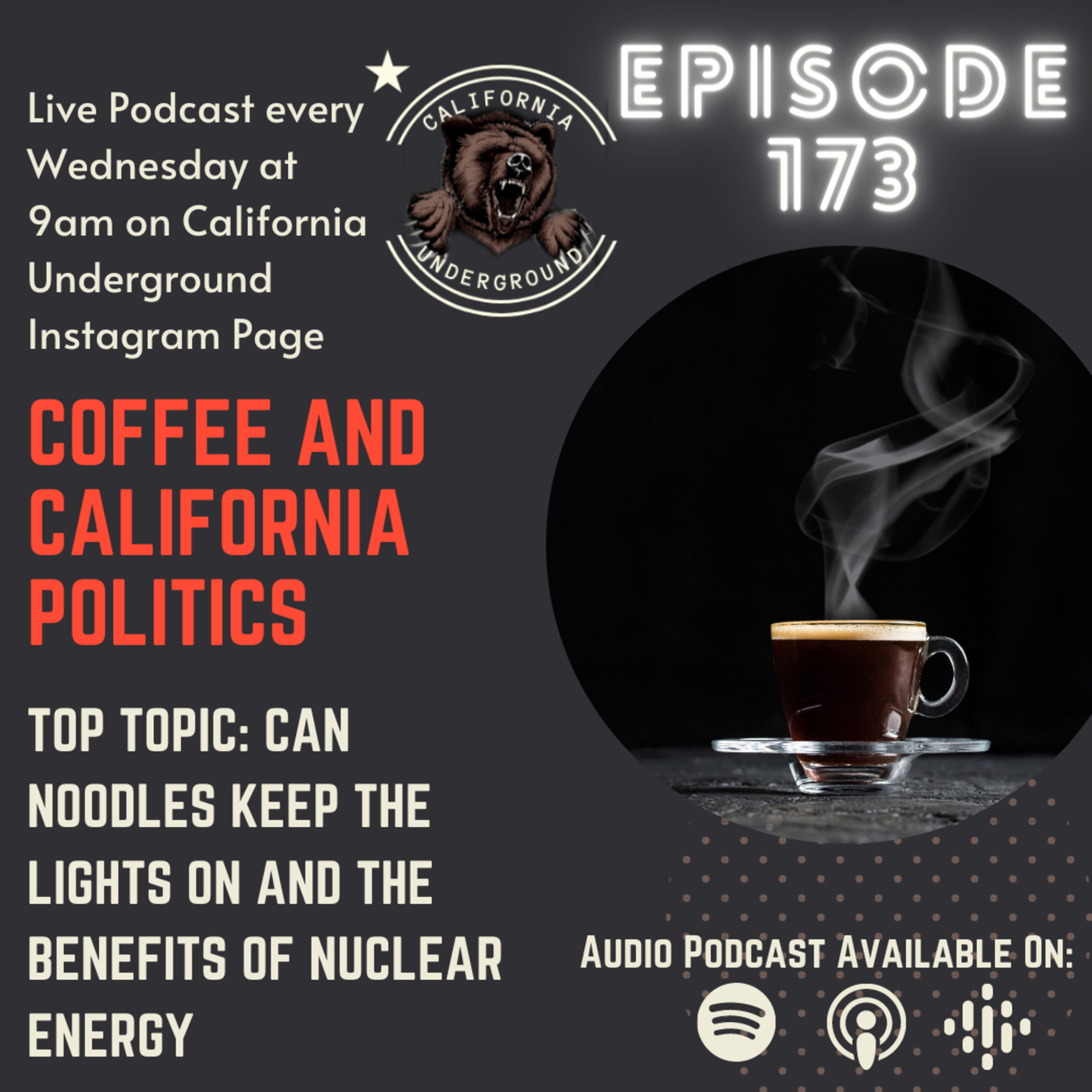 Episode 173 - Can Newsom Keep the Lights On and the Benefits of Nuclear Energy episode artwork