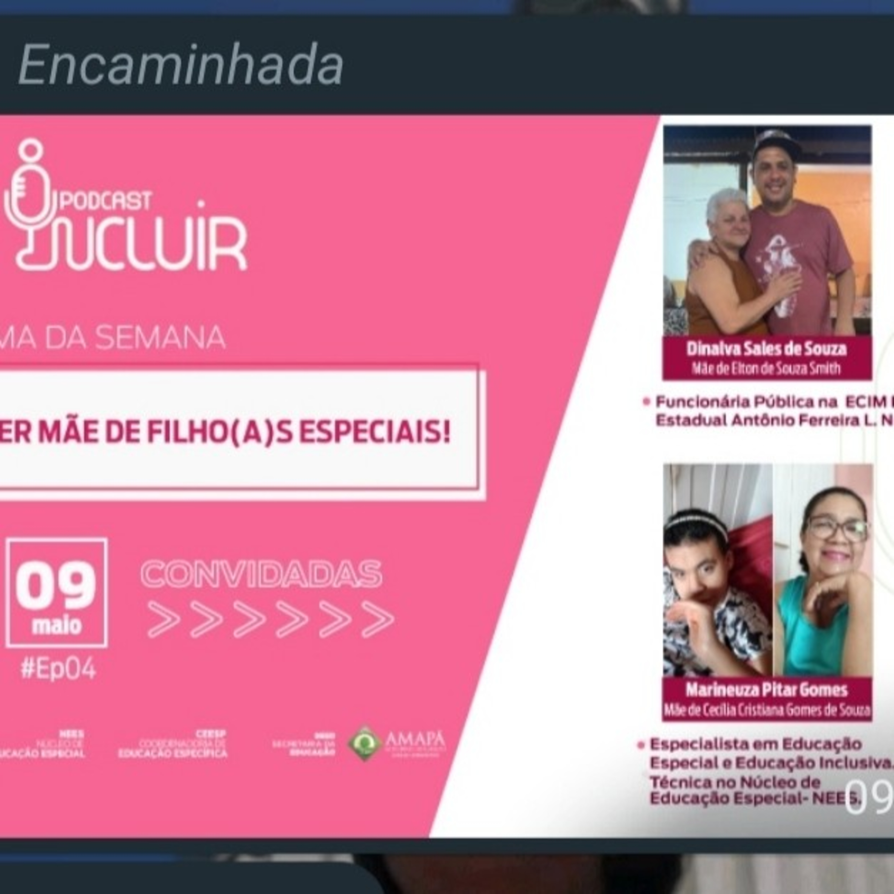NÚCLEO DE EDUCAÇÃO ESPECIAL - PODCAST INCLUIR