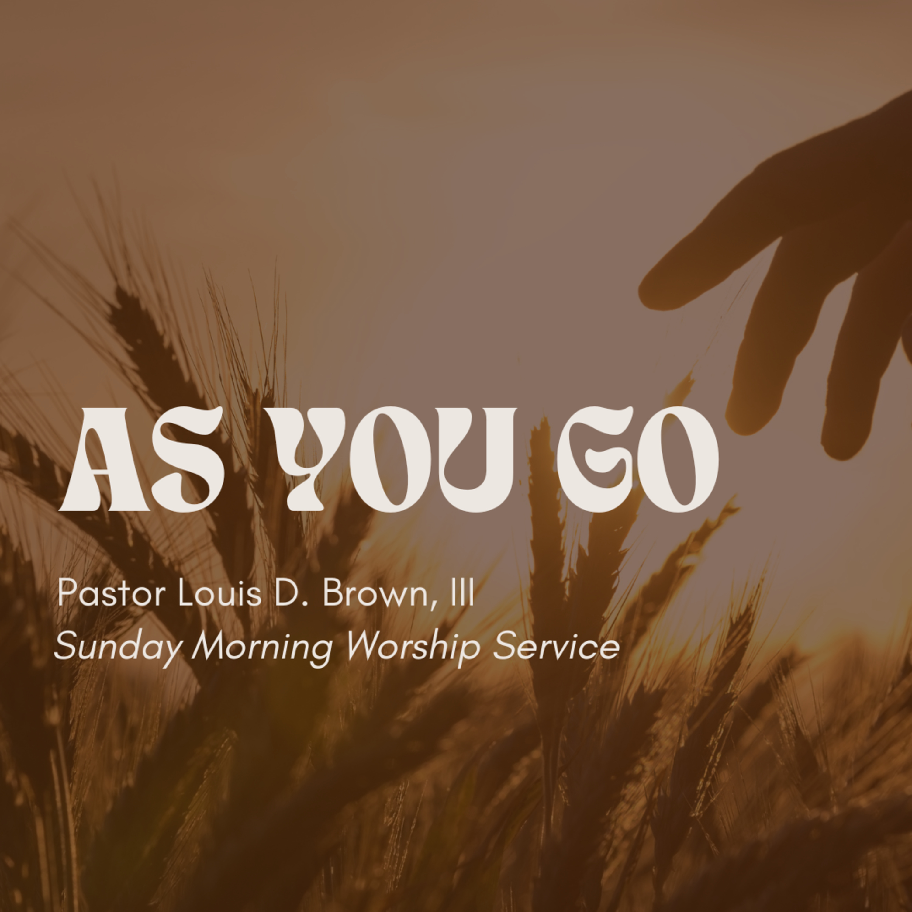 As You Go! | Pastor Louis D. Brown, III | 11.06.22 episode artwork