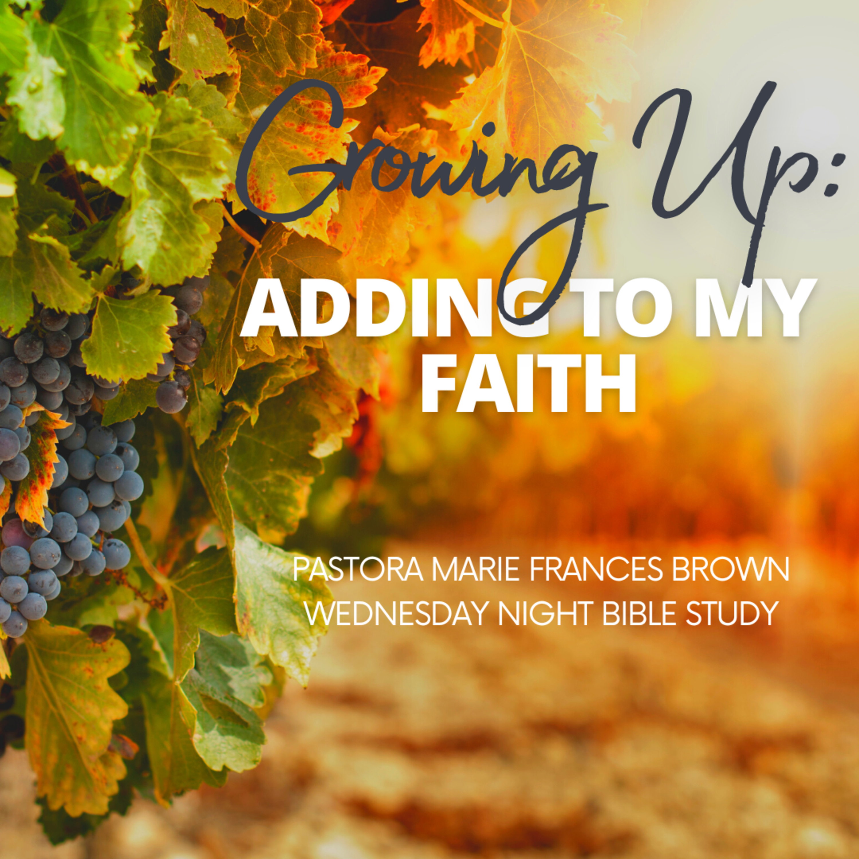 Growing Up: Adding To My Faith | Pastora Marie Frances Brown | 12.07.22 episode artwork
