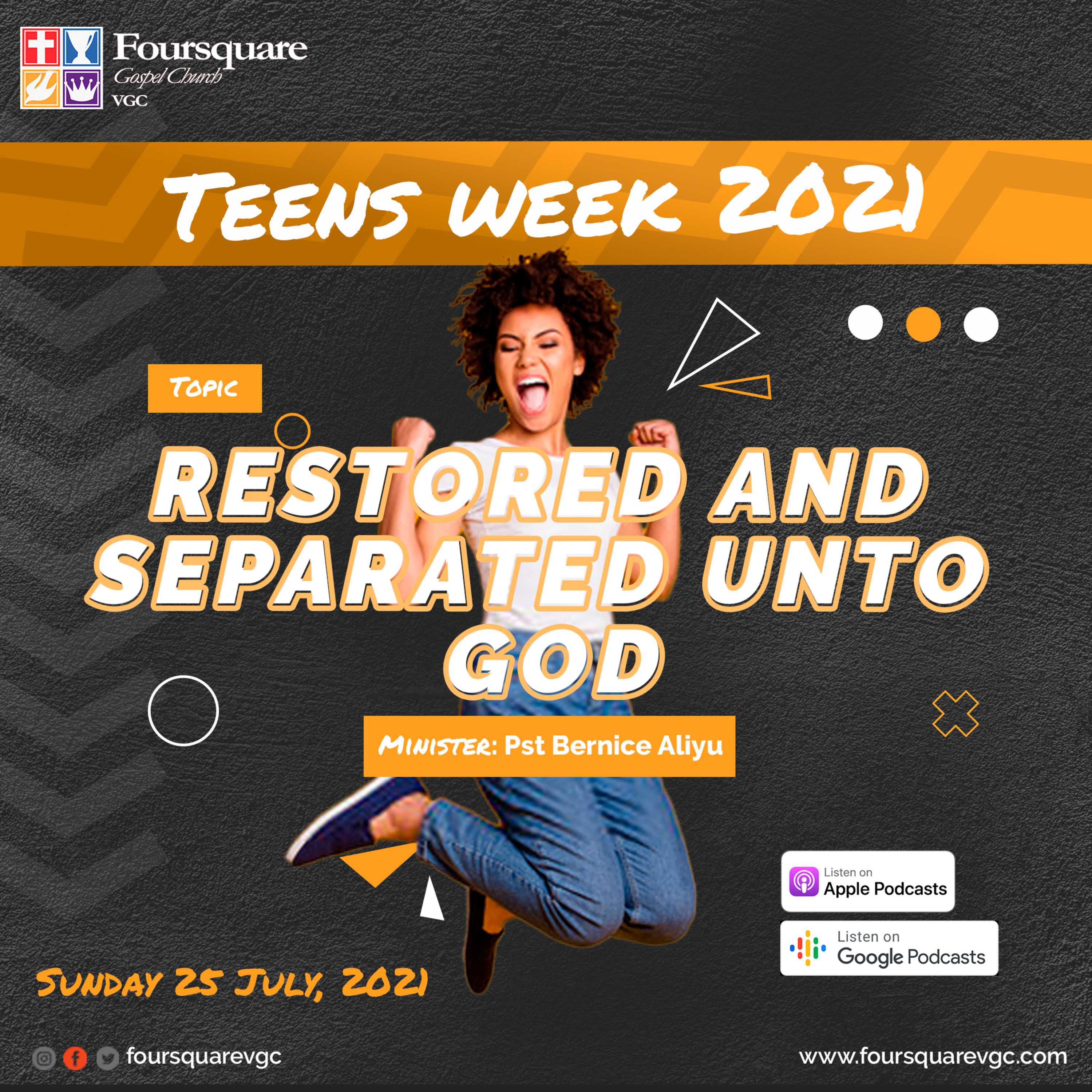 RESTORED AND SEPARATED UNTO GOD: Pst BERNICE ALIYU episode artwork