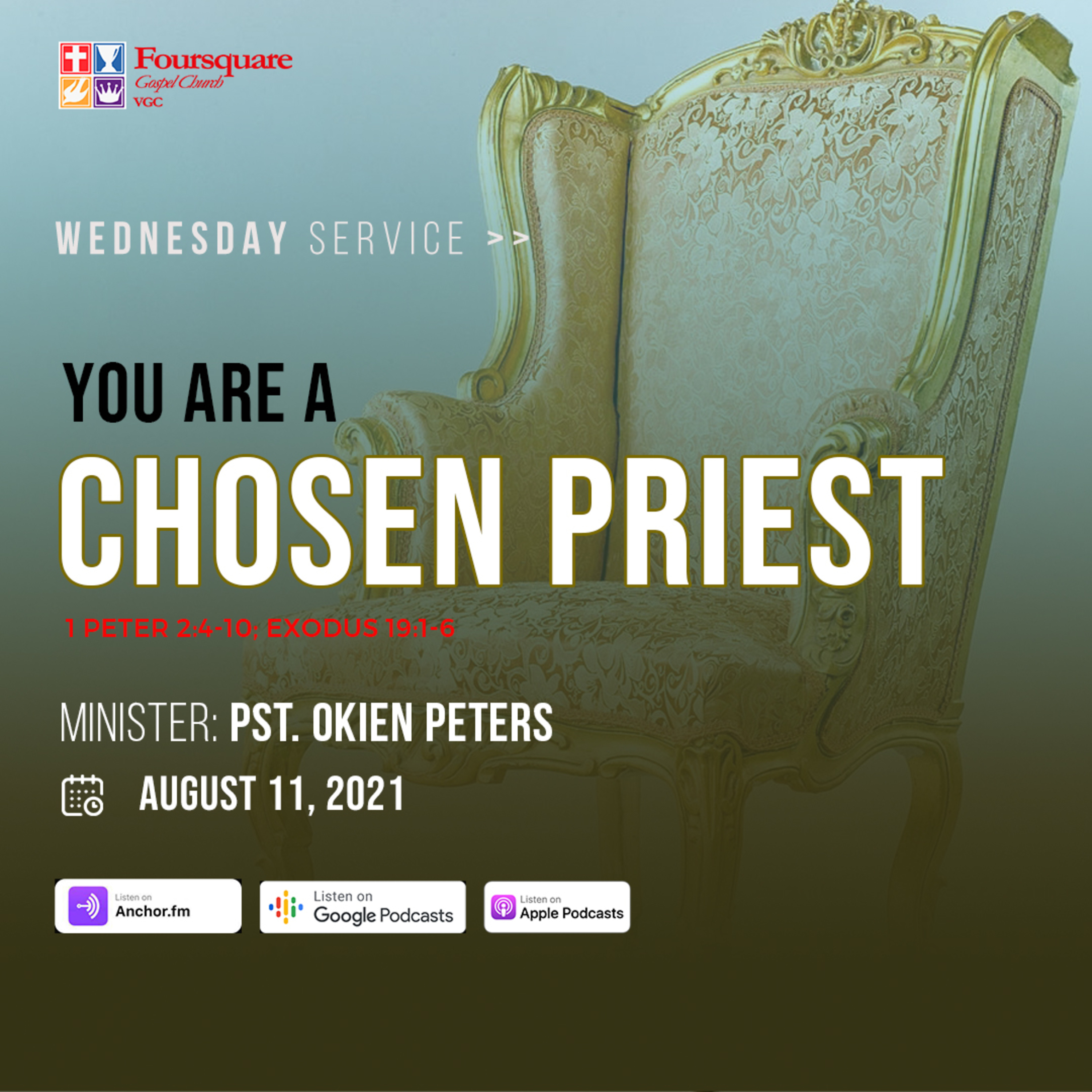 YOU ARE A CHOSEN PRIEST (Bible Study) : Pst Okien Peters episode artwork