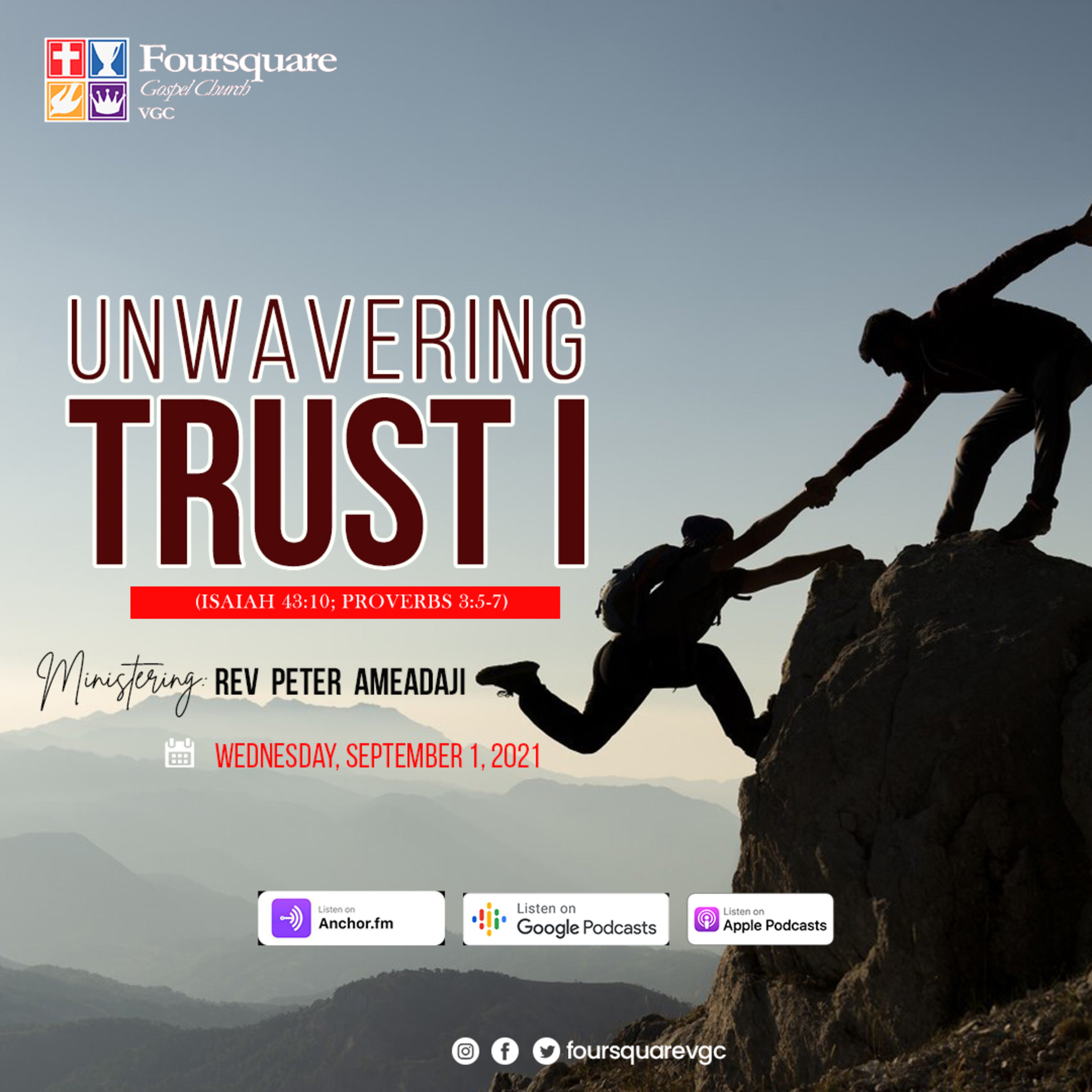 UNWAVERING TRUST (BIBLE STUDY) : REV PETER AMEADAJI episode artwork