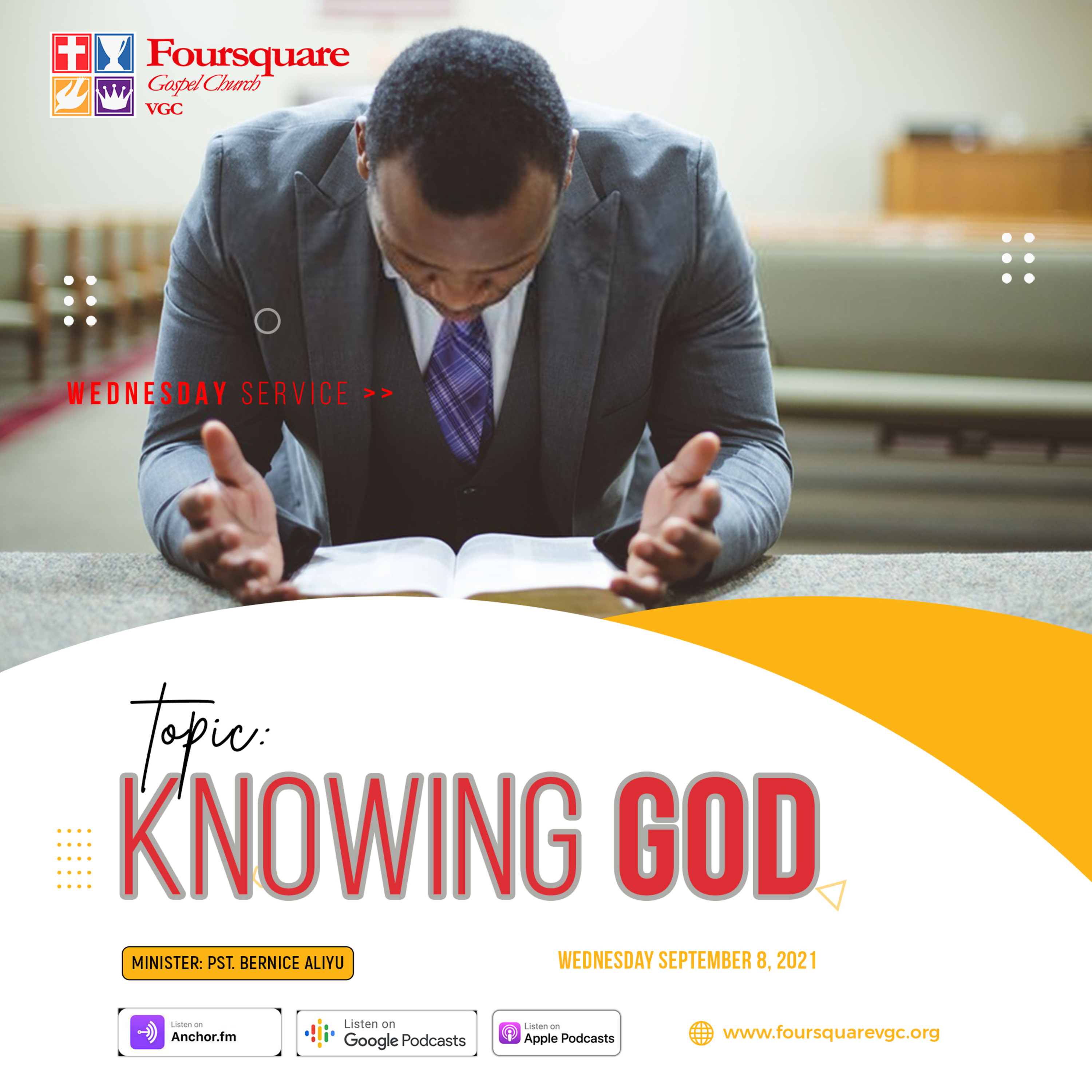 KNOWING GOD (BIBLE STUDY I WED, SPETEMBER 9, 2021) : PST BERNICE ALIYU episode artwork