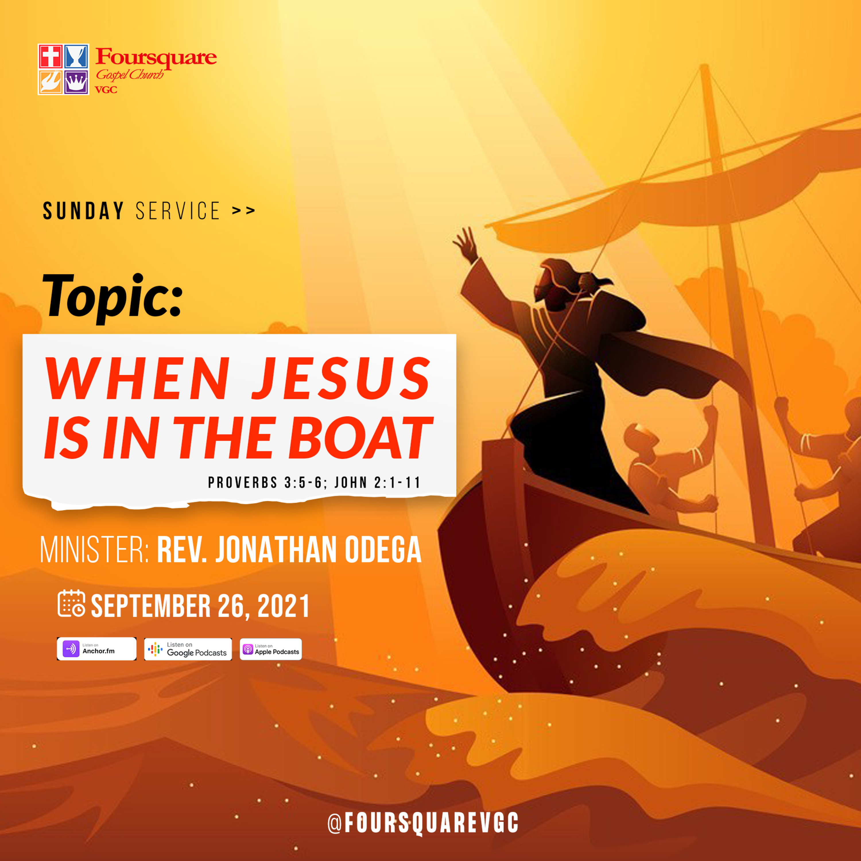 CHOSEN TO MAKE THAT DIFFERENCE : REV. JONATHAN ODEGA (AUGUST 22, 2021) episode artwork