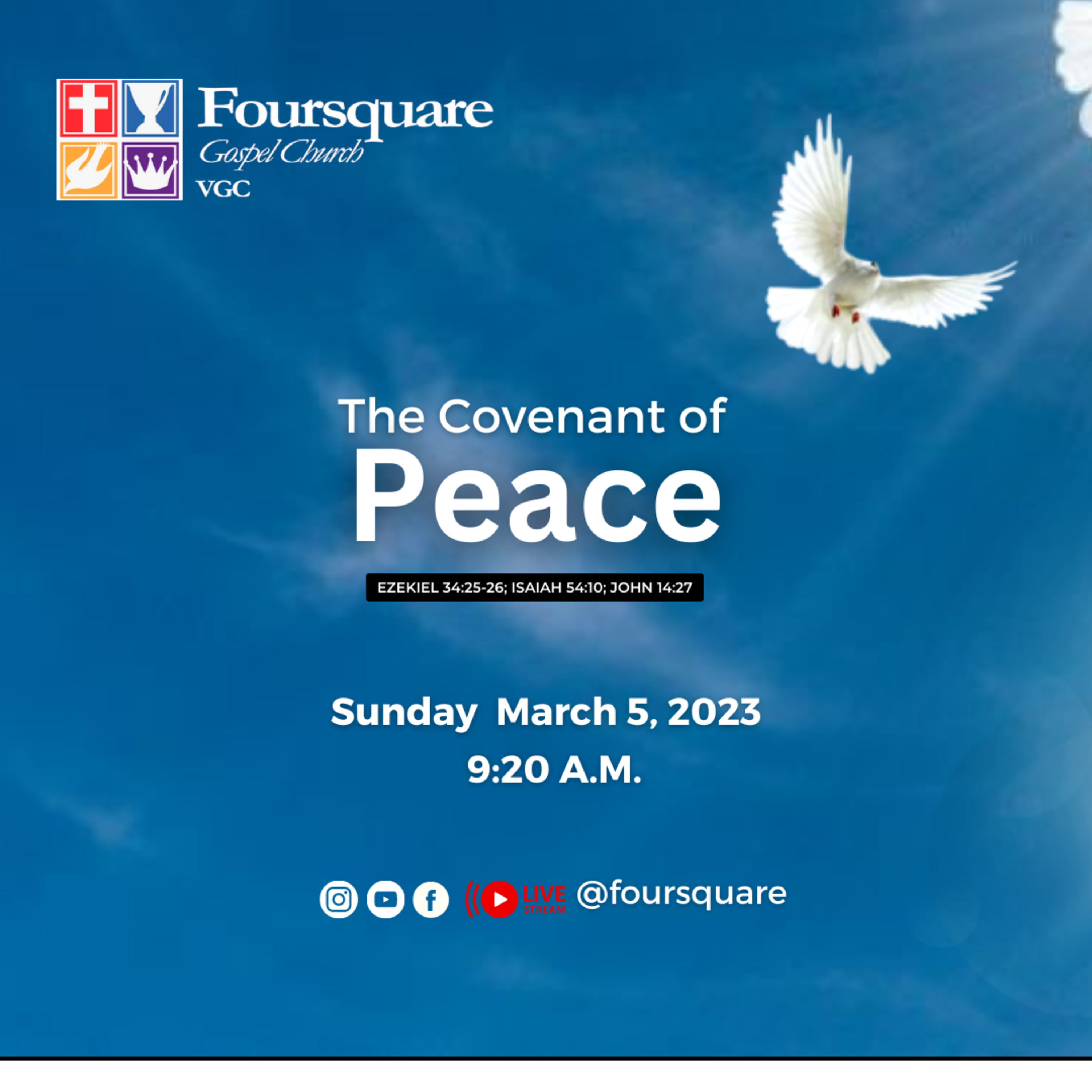 THE PROMISED PEACE - Rev Peter Ameadaji (MARCH 5, 2023) episode artwork
