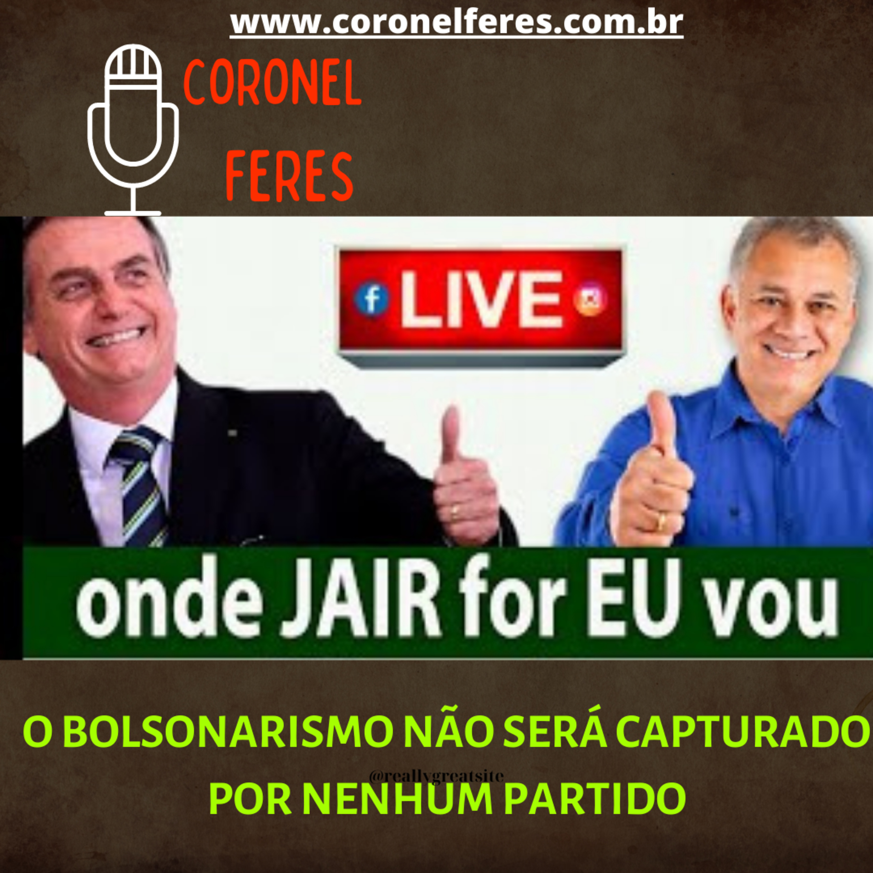 O BOLSONARISMO NÃO SERÁ UTILIZADO - CAPTTURADO POR NENHUM PARTIDO POLÍTICO. episode artwork