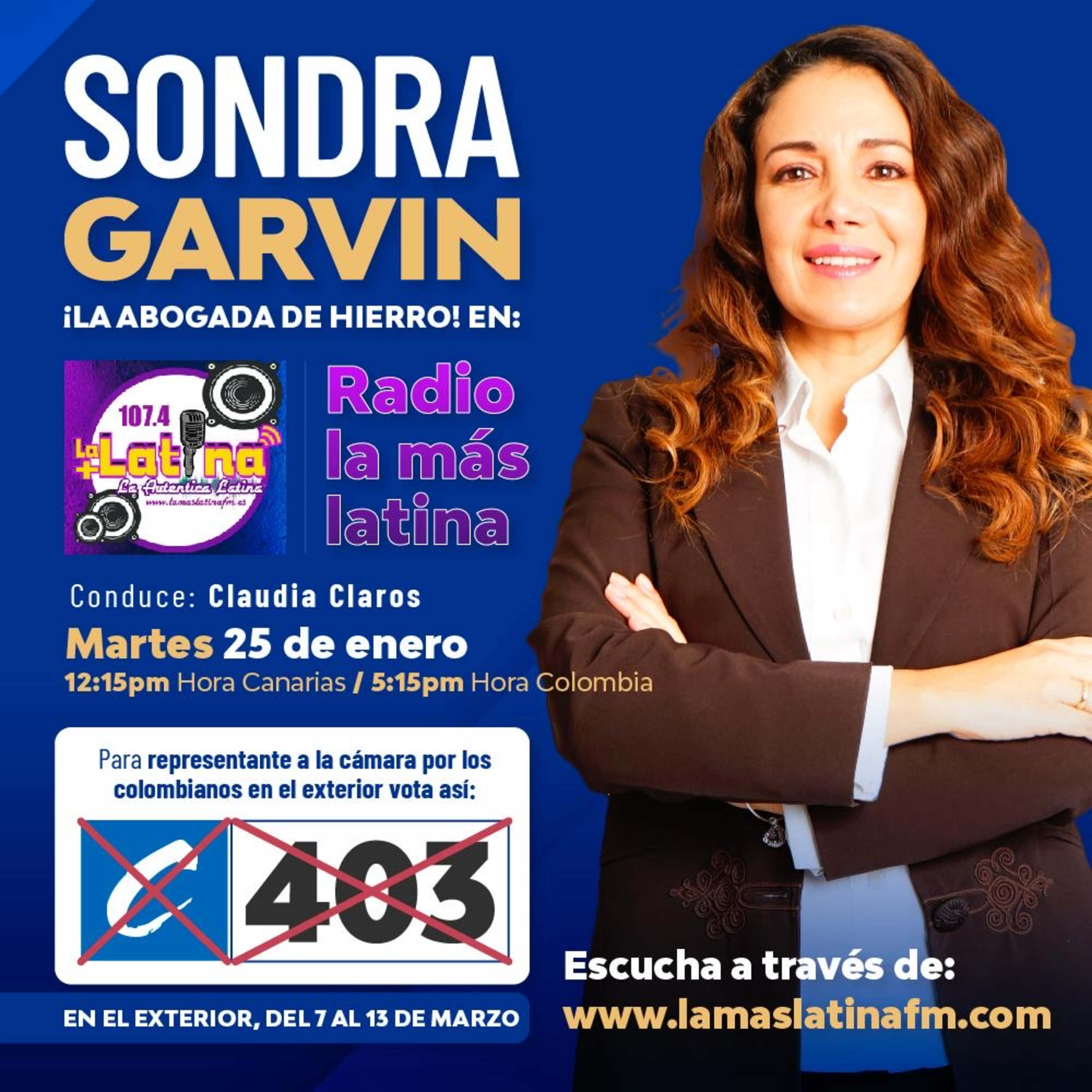 Portada de LA MAS LATINA FM