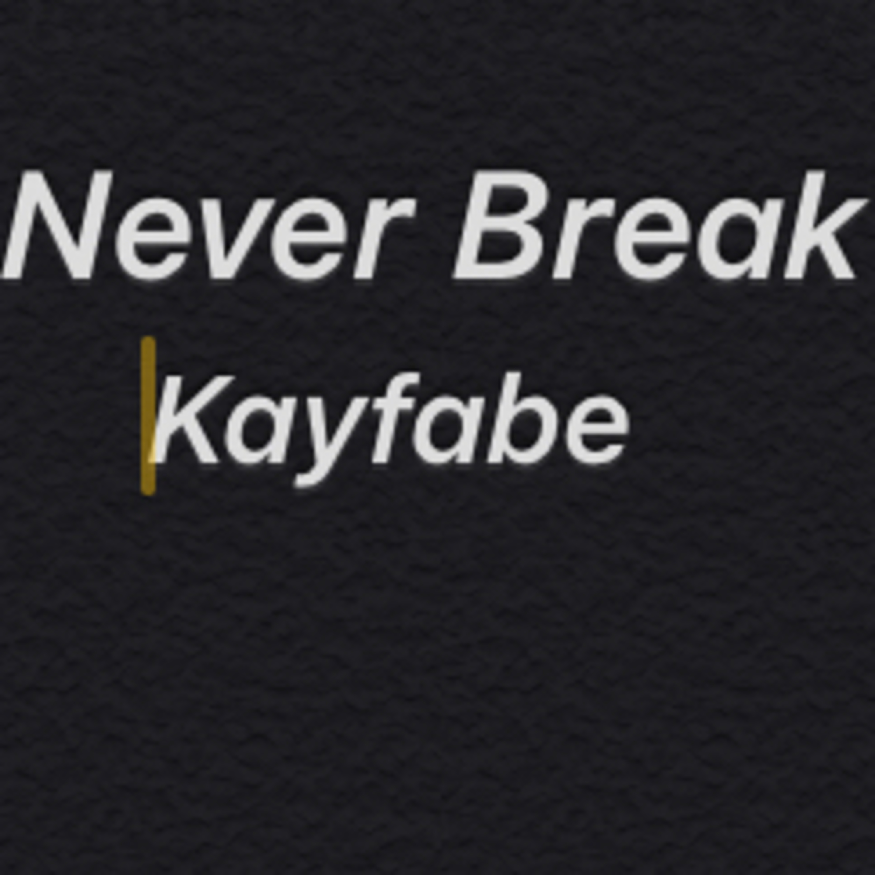 Never break Kayfabe presents the wrestler faith audio podcast: empty arena episode artwork