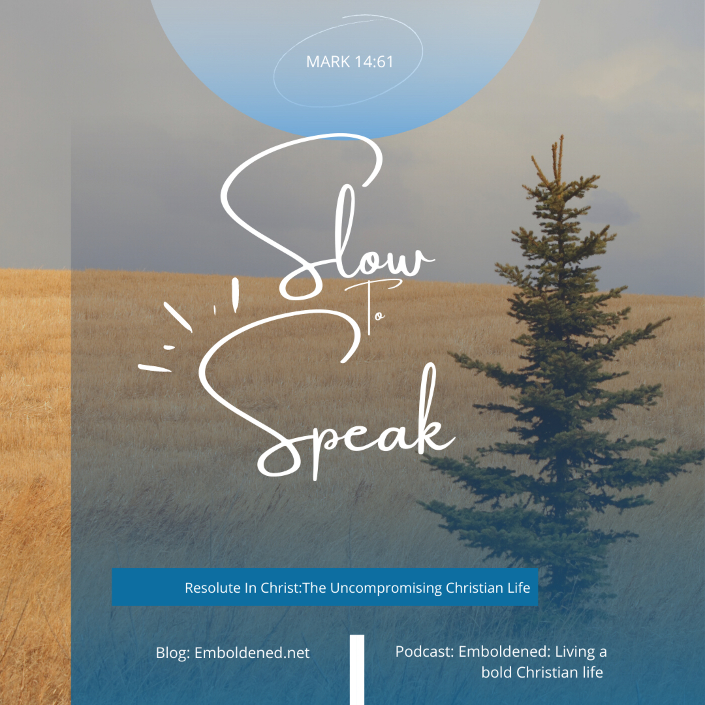 Resolute In Christ: Slow to Speak episode artwork