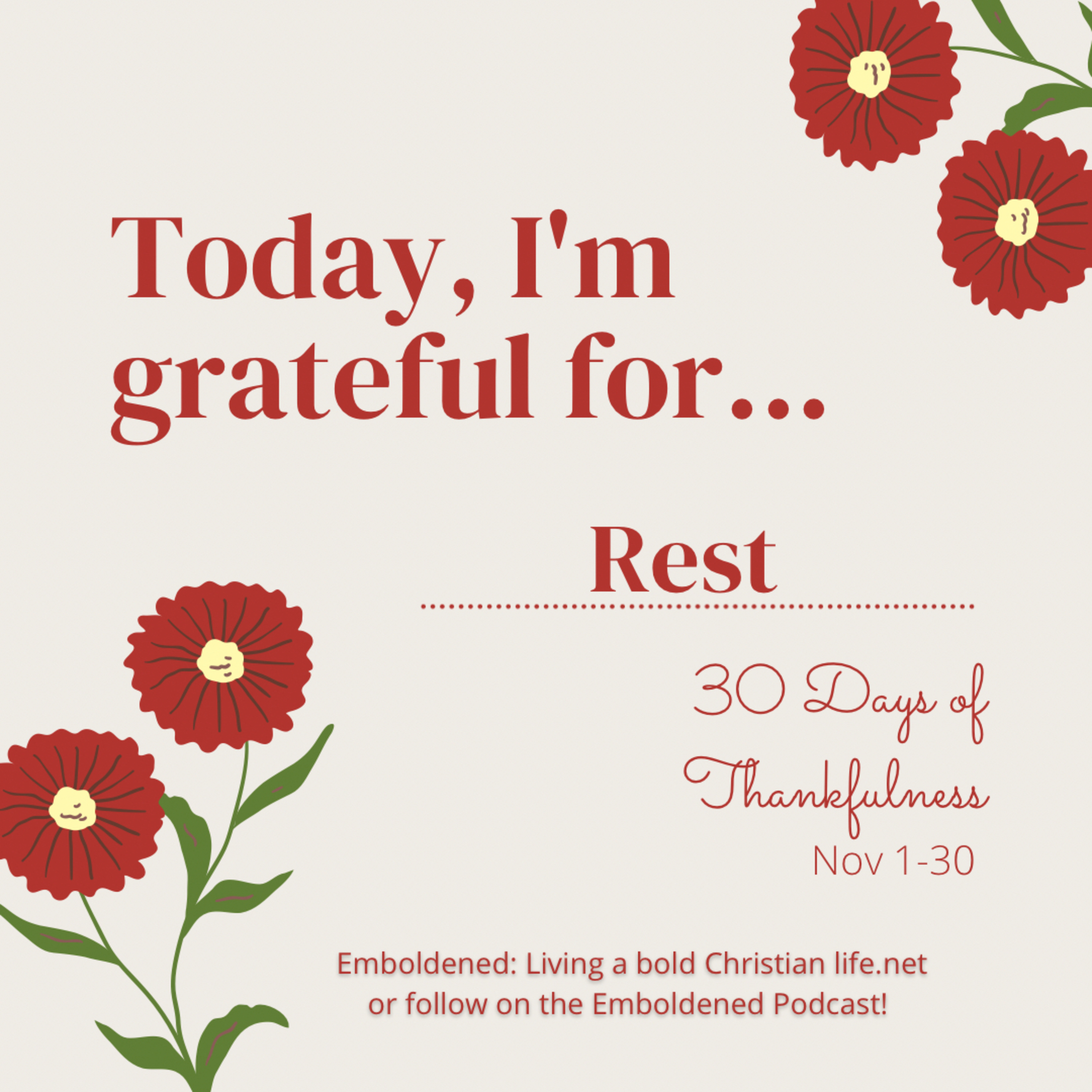 Thankful for: Rest episode artwork