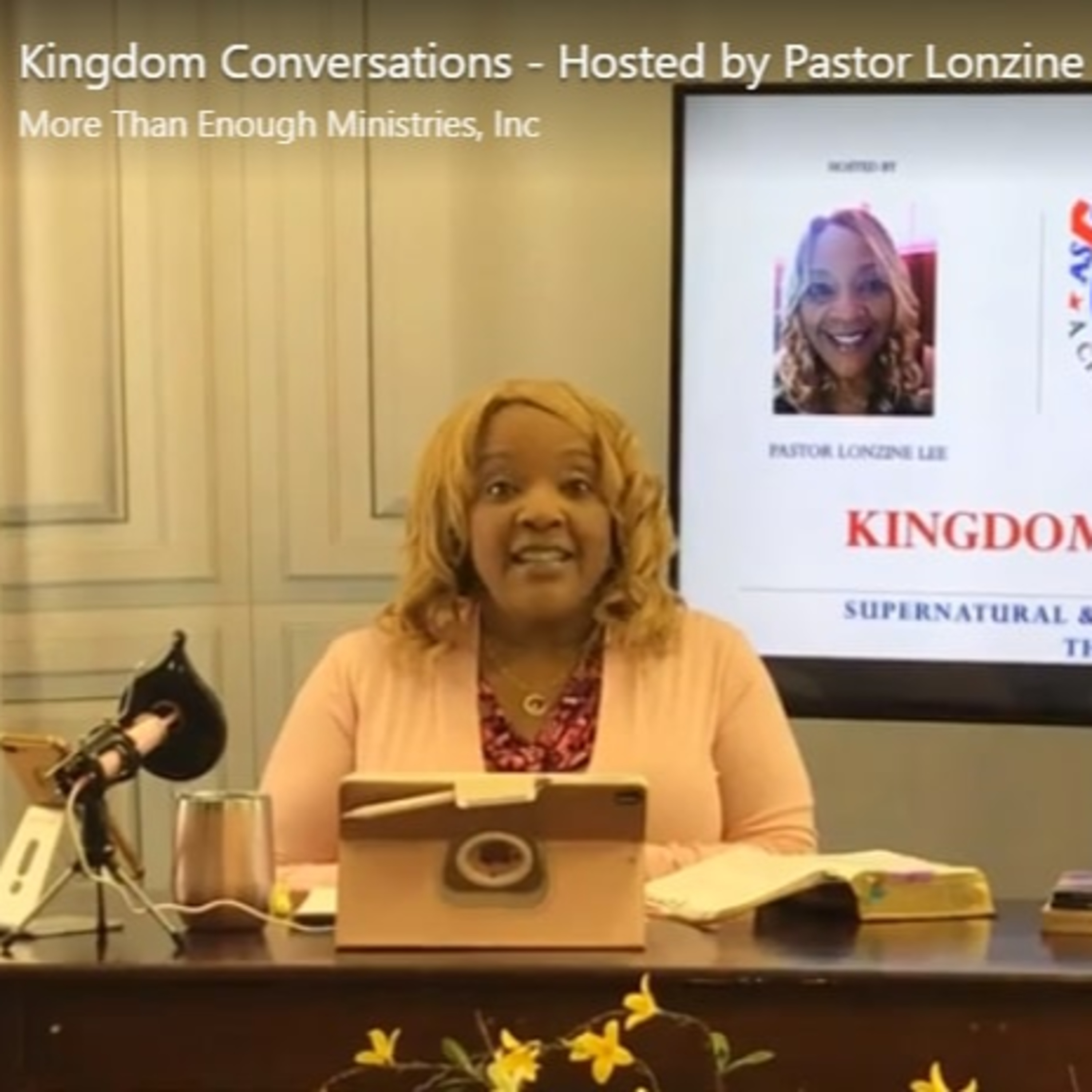 KINGDOM CONVERSATIONS SUPERNATURAL AND PROPHETIC ENCOUNTERS WITH THE WORD OF GOD - Hosted by Pastor Lonzine Lee "What is a Kingdom Conversation?" episode artwork