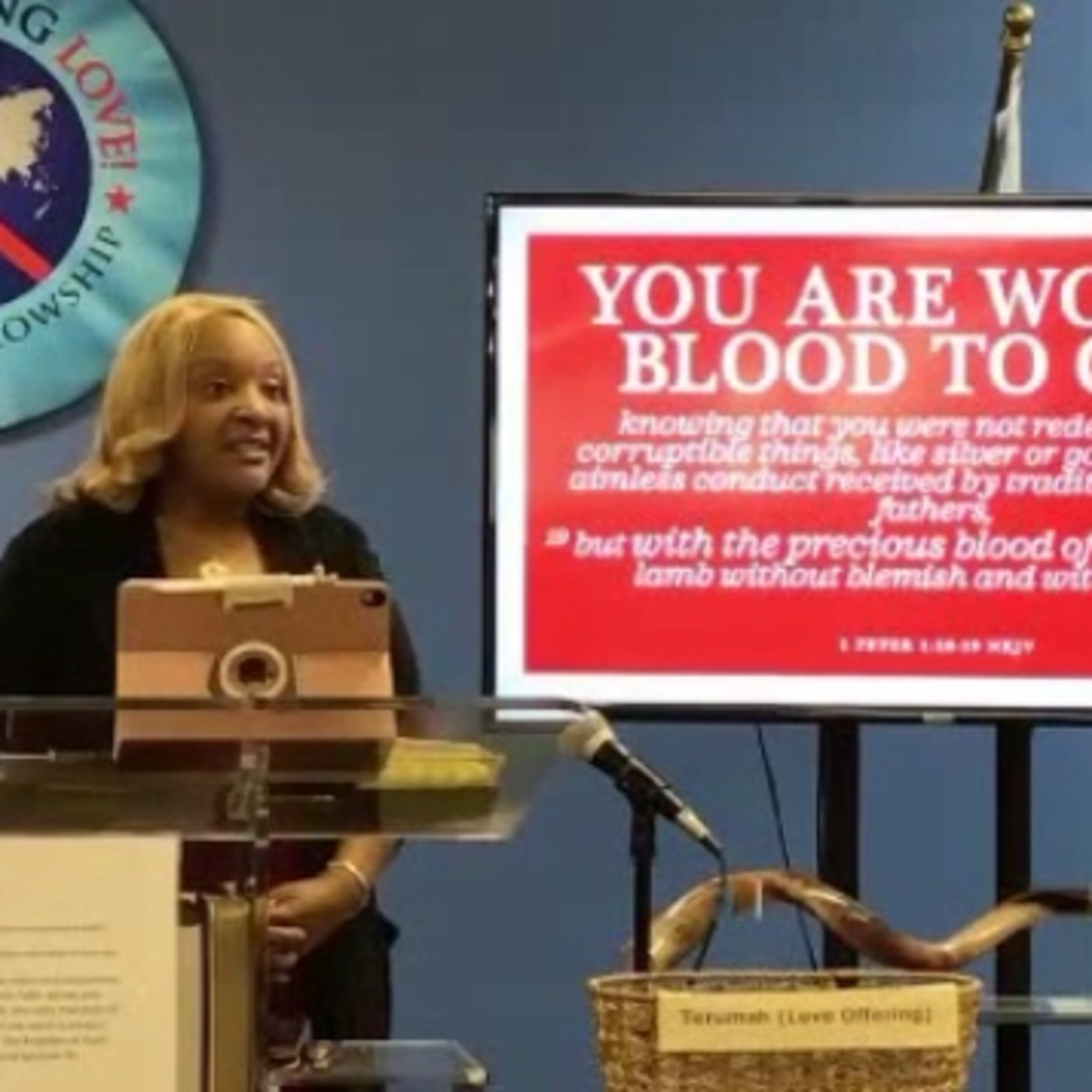 YOU ARE WORTH BLOOD TO GOD - "His blood is precious. Heaven has set a standard for what His blood is priced at... The value is so high, you can't put a price on it... But, you are worth blood to GOD" episode artwork