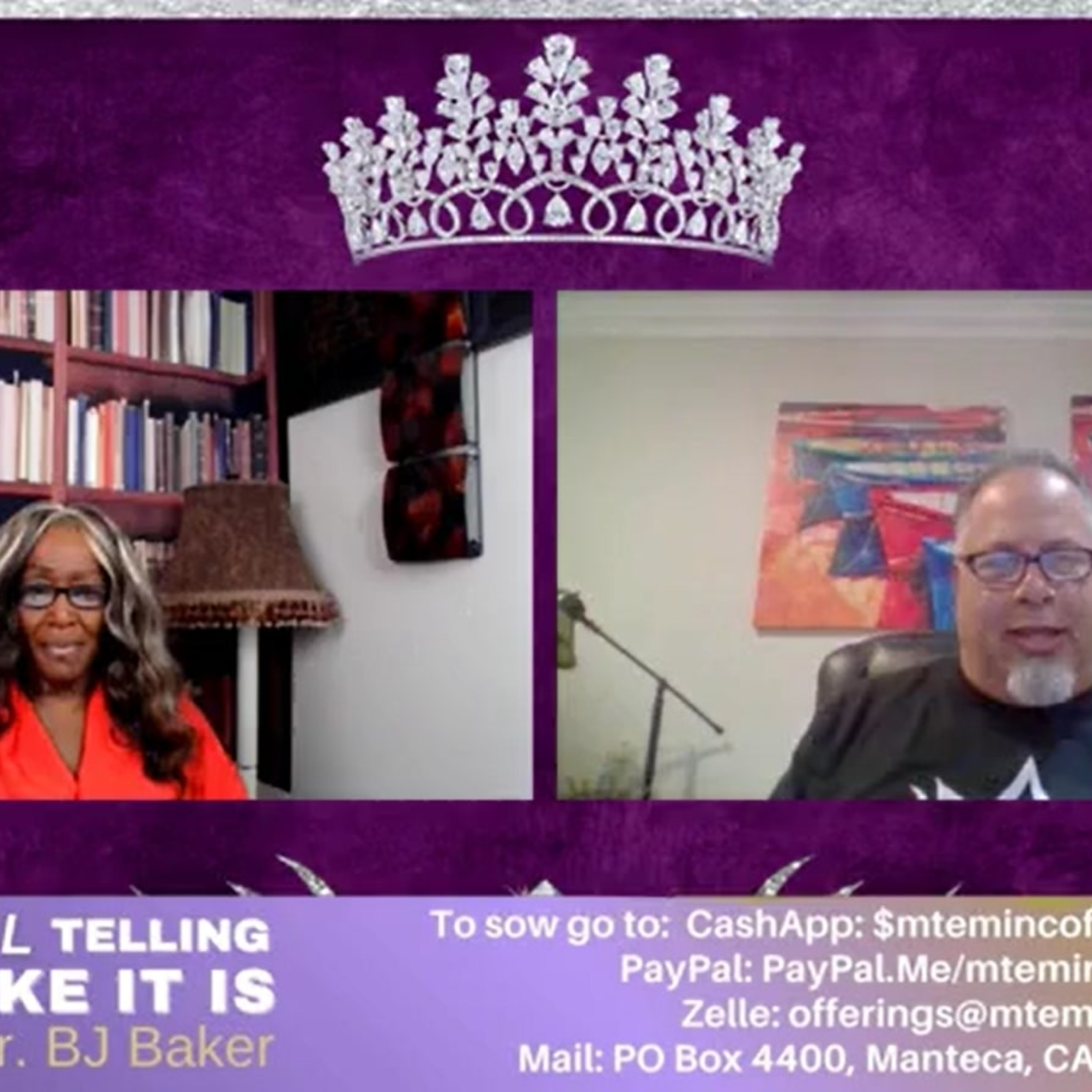 "Still Telling It Like It Is" with Apostle Dr. Bacer J. Baker and her special guest Apostle Eddie Maestas - a discussion about Kingdom Wealth Builders, and what is Kingdom Wealth episode artwork
