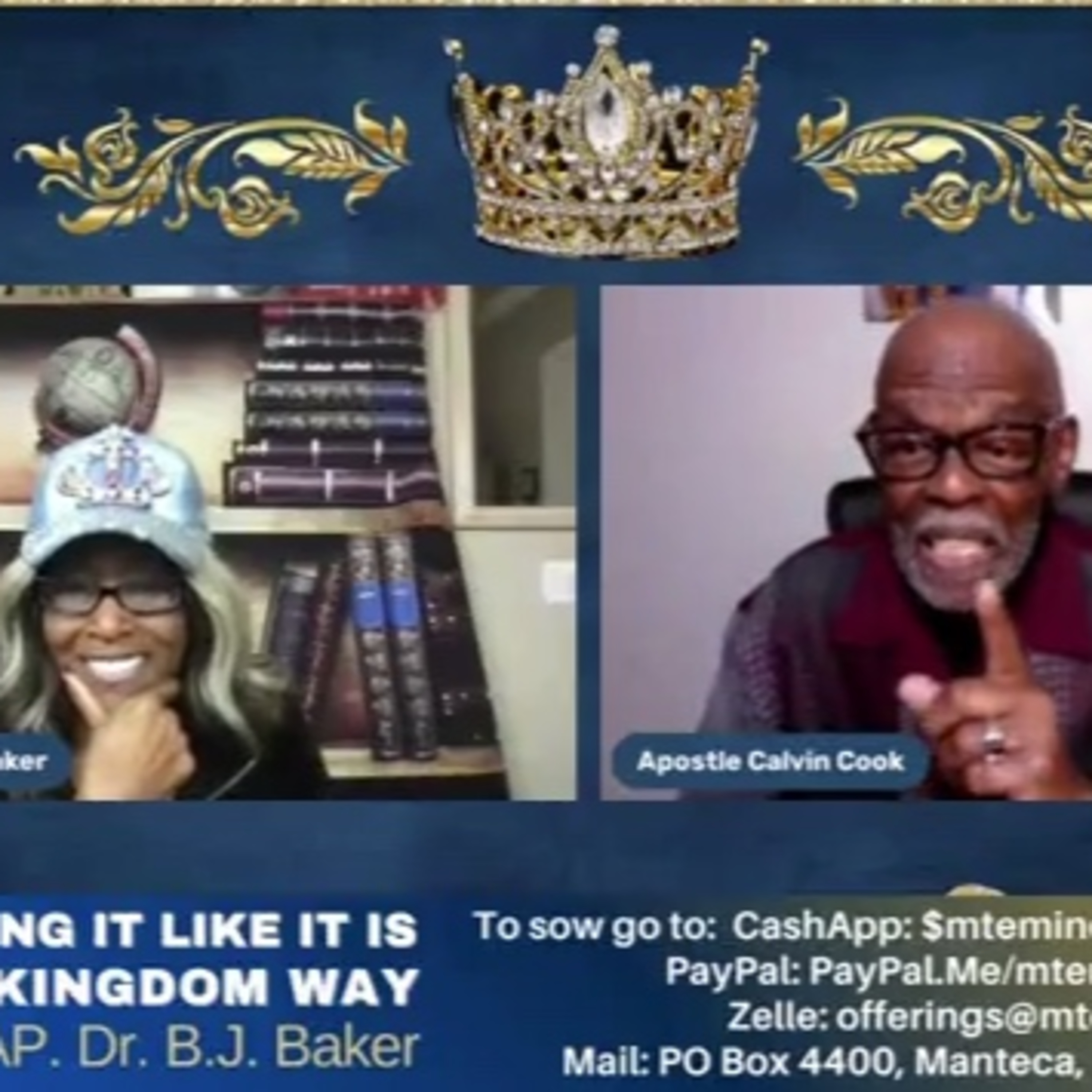 "Tell It Like It Is: The Kingdom Way" Apostle Bacer J. Baker who is a doctor in psychology with her brother and Co-Host Apostle Calvin Cook - The Tabernacle Being Lived Out. Part 35 episode artwork