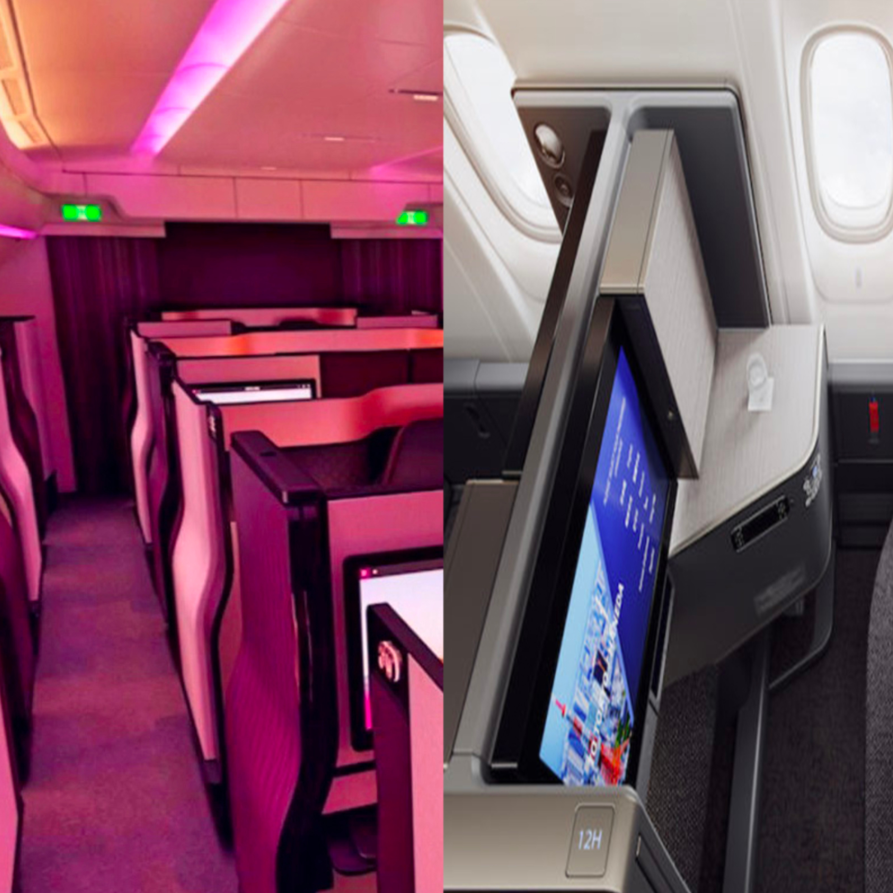 ANA the Room Vs Qatar Qsuite