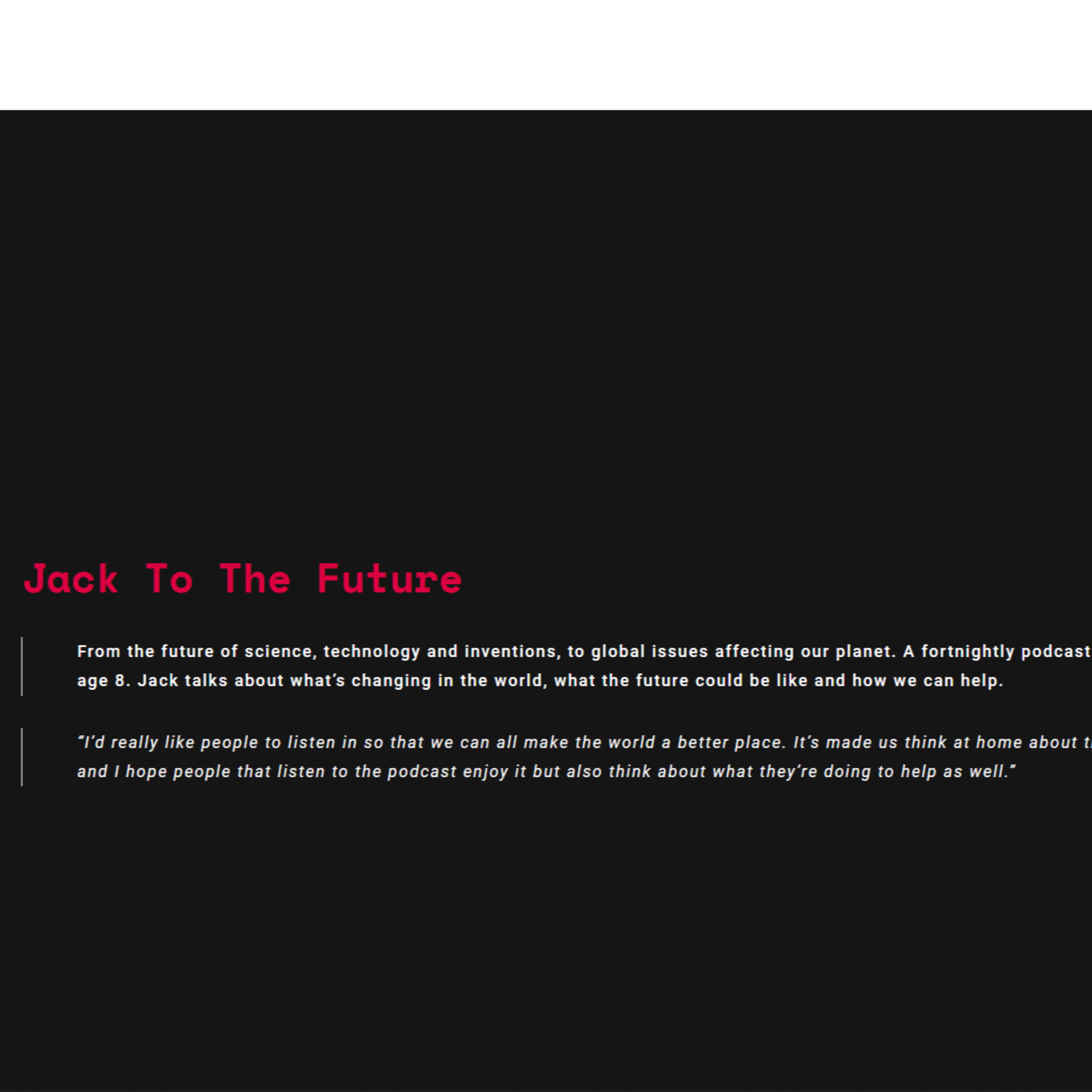Jack To The Future
