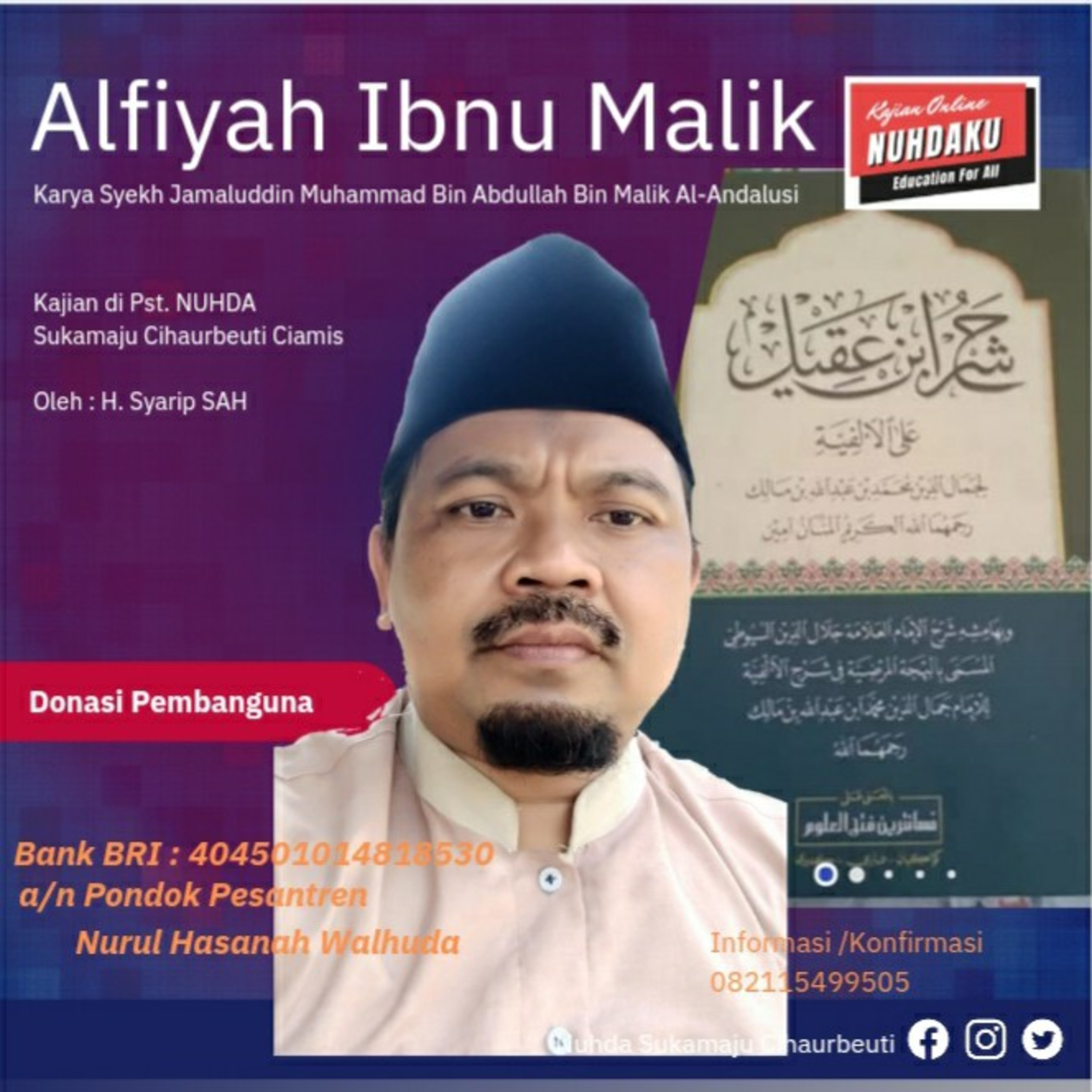 Alfiyaj Ibnu Malik #159 FASAL Berkumpulnya WAU&YA yg pertama sukun, Iqlab. Bt 966-975. H.197