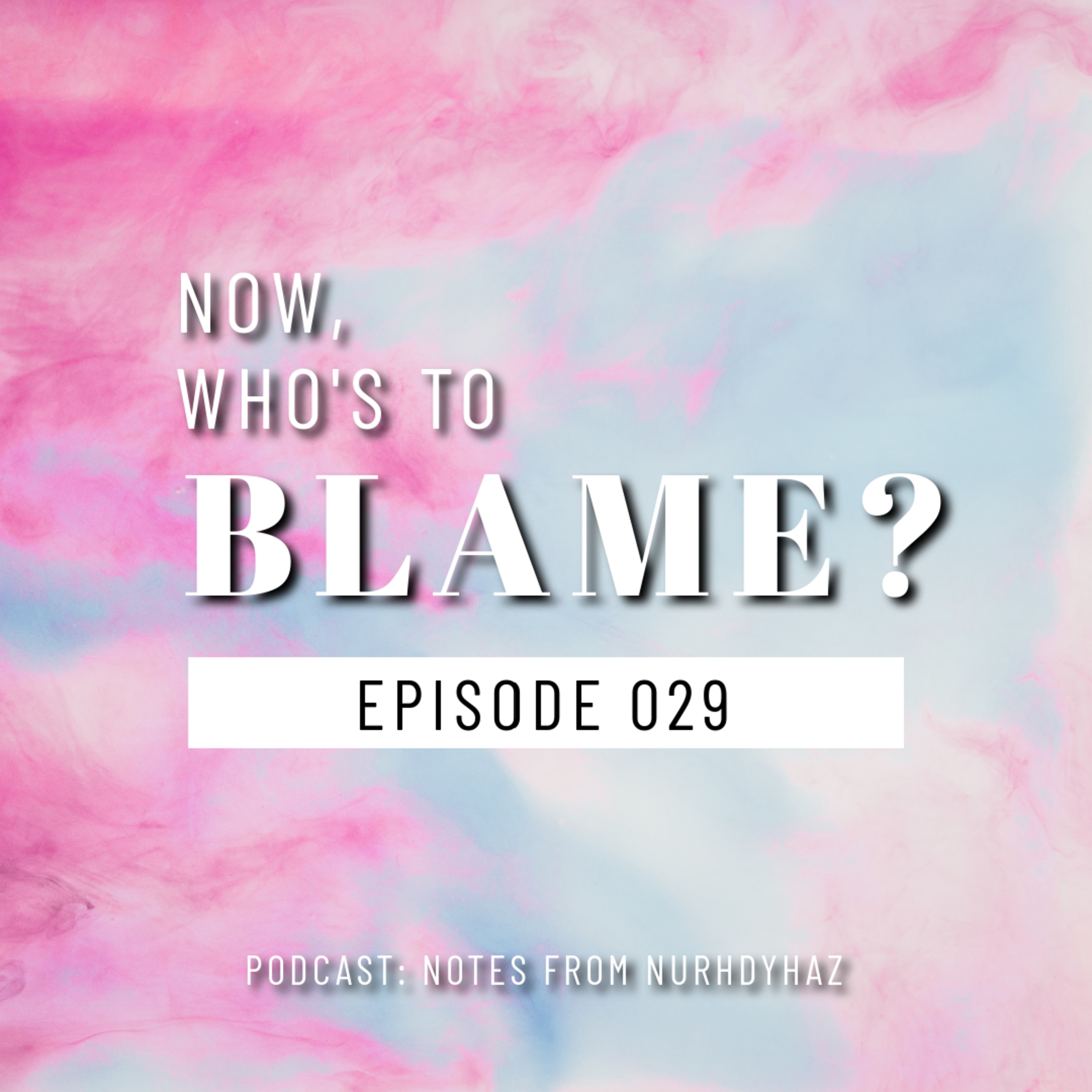 EP029: Now, Who's To Blame? episode artwork