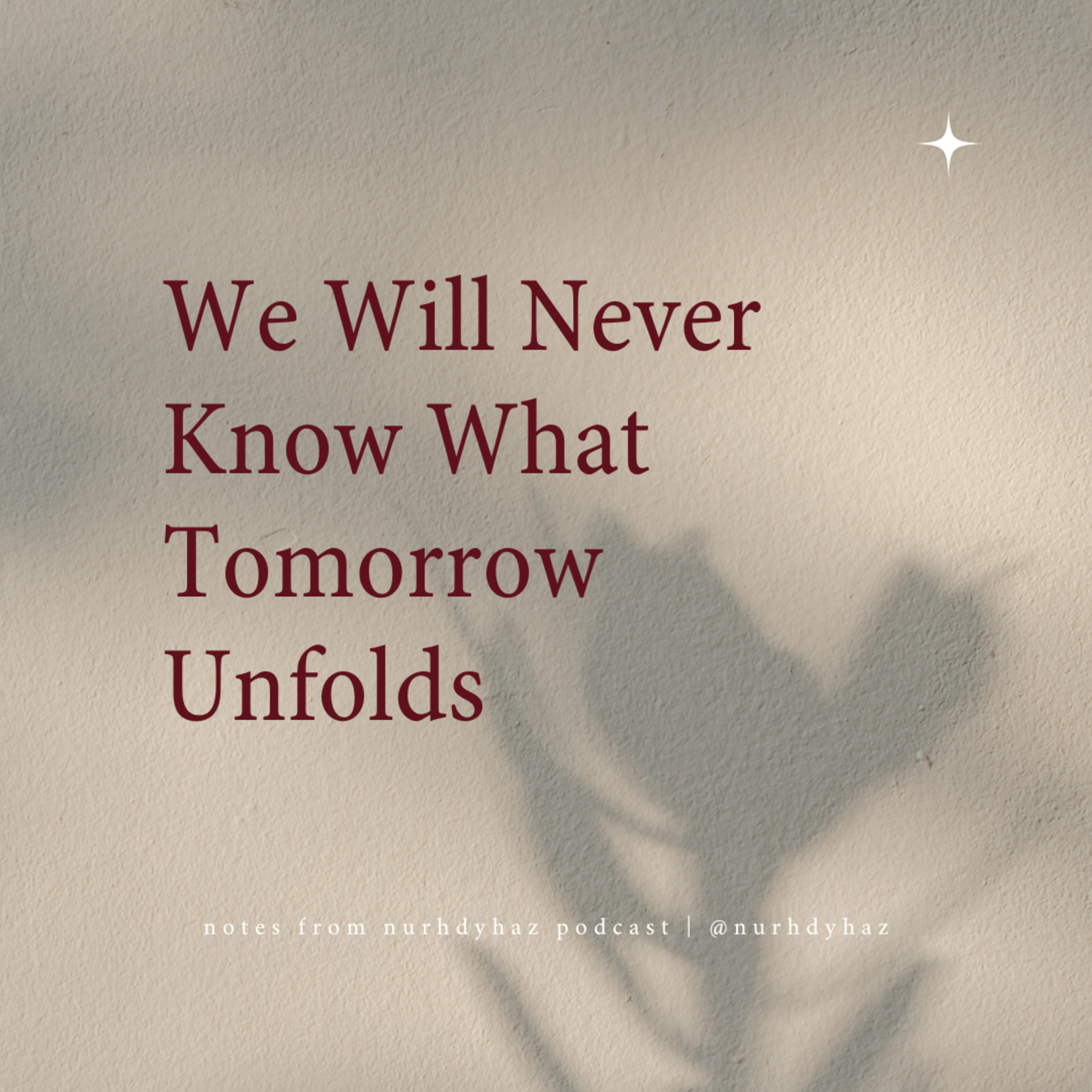 Note: We Will Never Know What Tomorrow Unfolds episode artwork