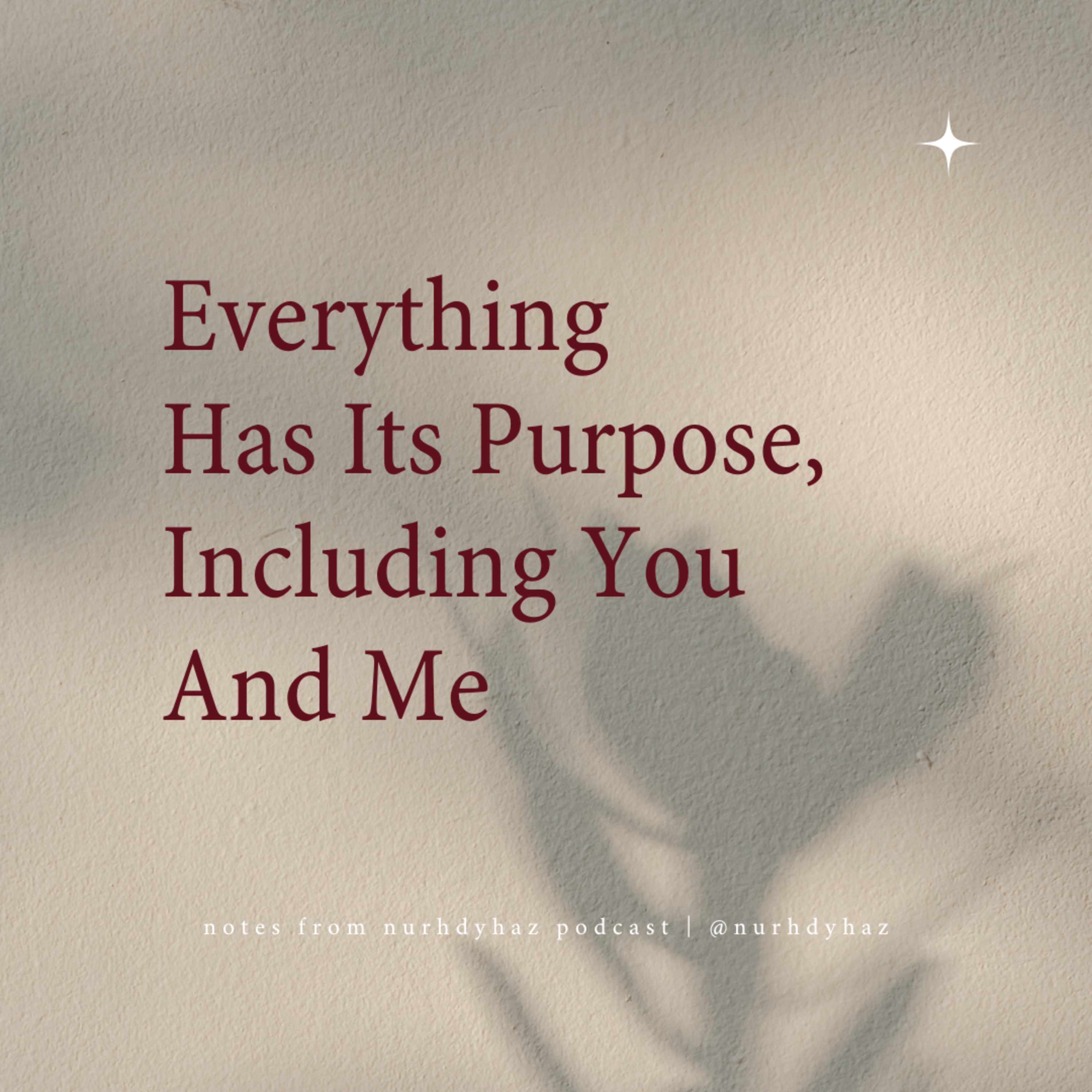 Note: Everything Has Its Purpose, Including You And Me episode artwork