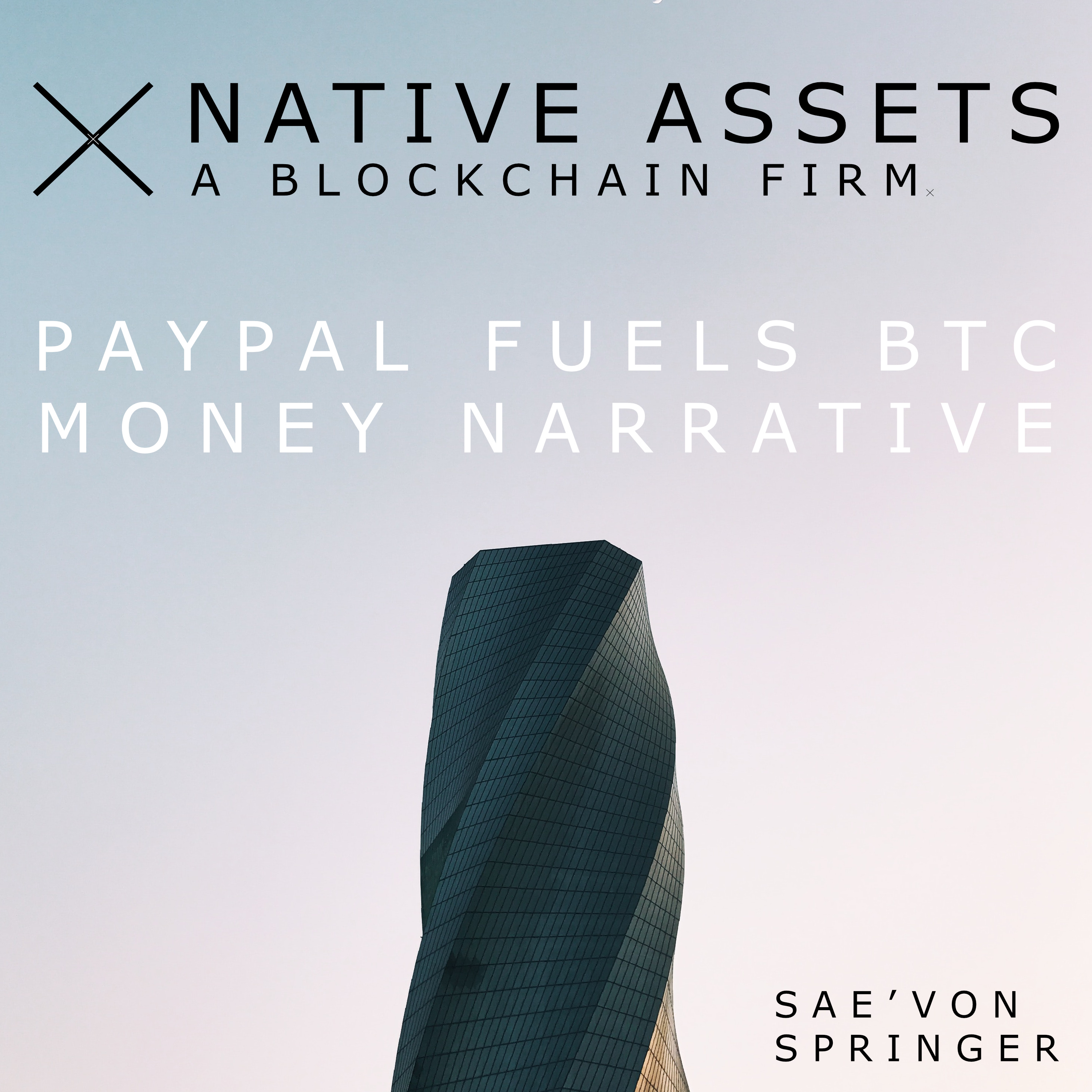 How PayPal's Latest Move Will Fuel Mass Adoption Of Bitcoin | Native Assets: A Blockchain Firm episode artwork