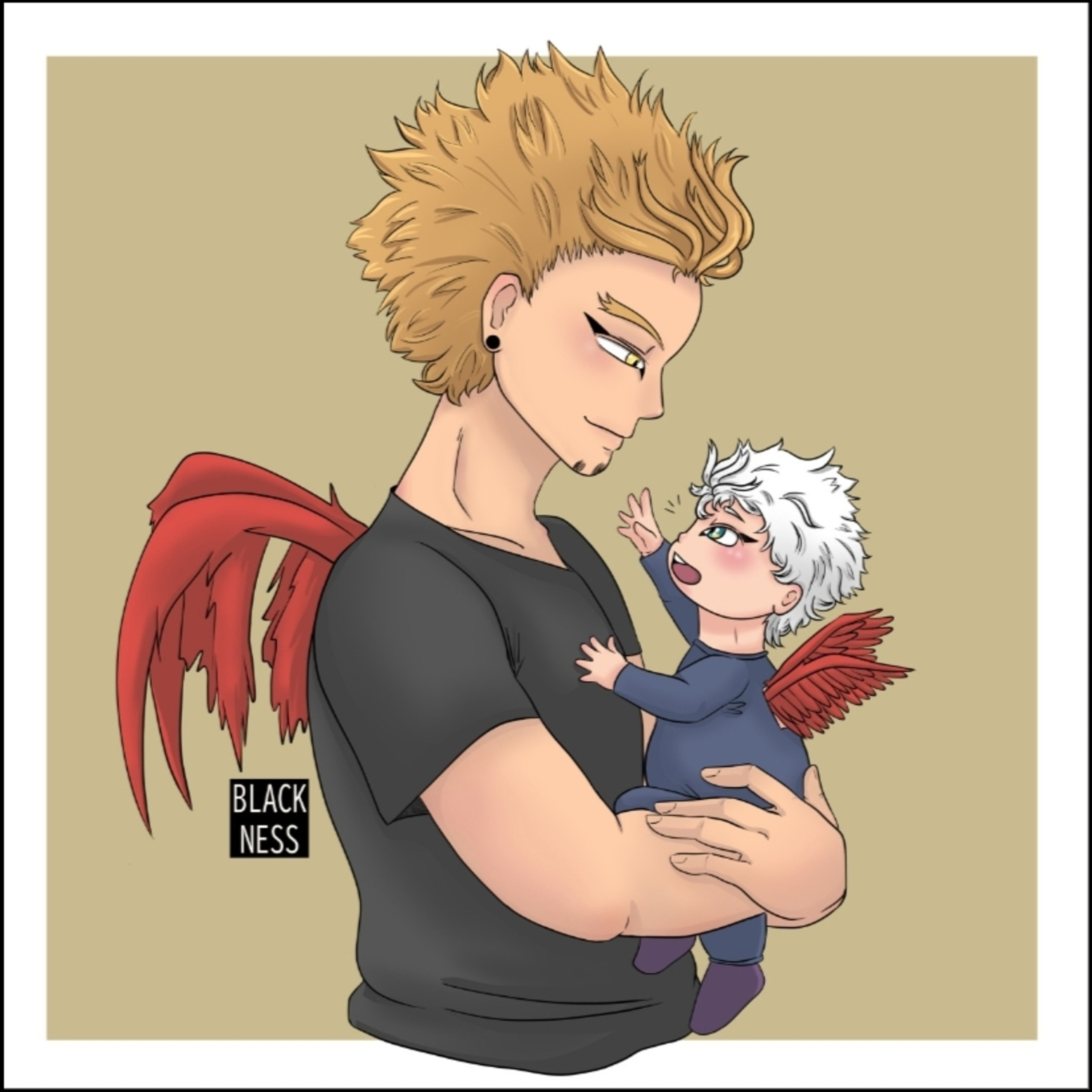 Hawks x Pregnant Listener( really later mothers day♥💐)