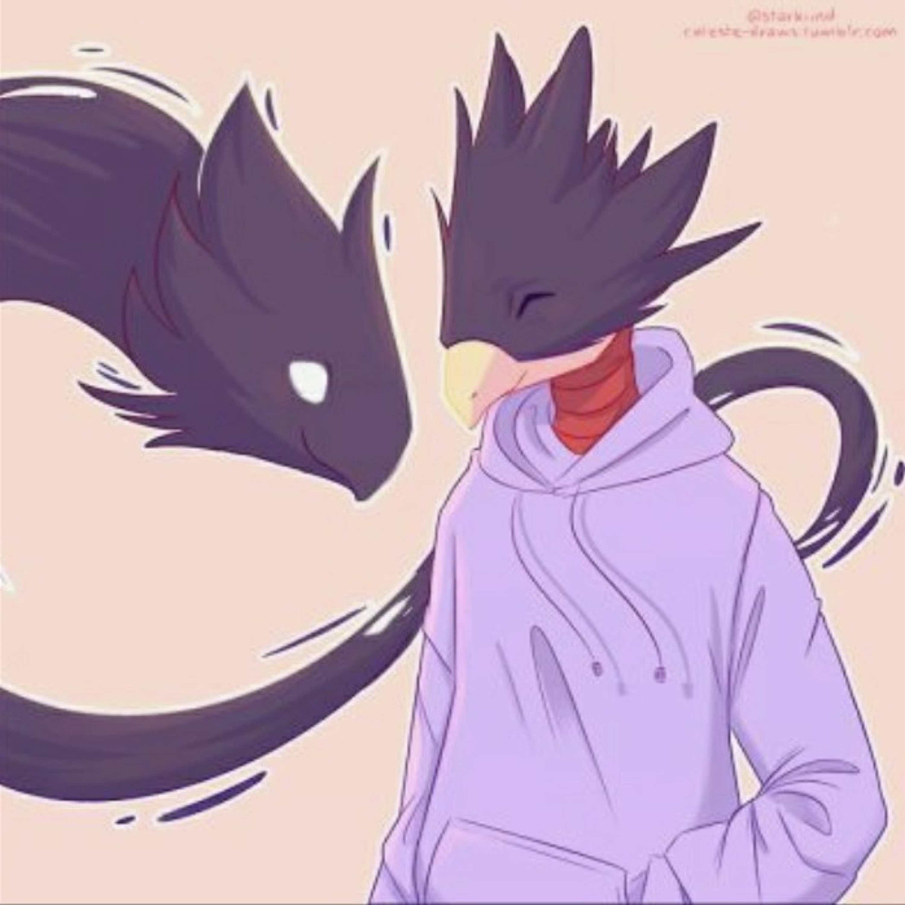 Tokoyami x fem Listener (Oneshot) (Not useless)