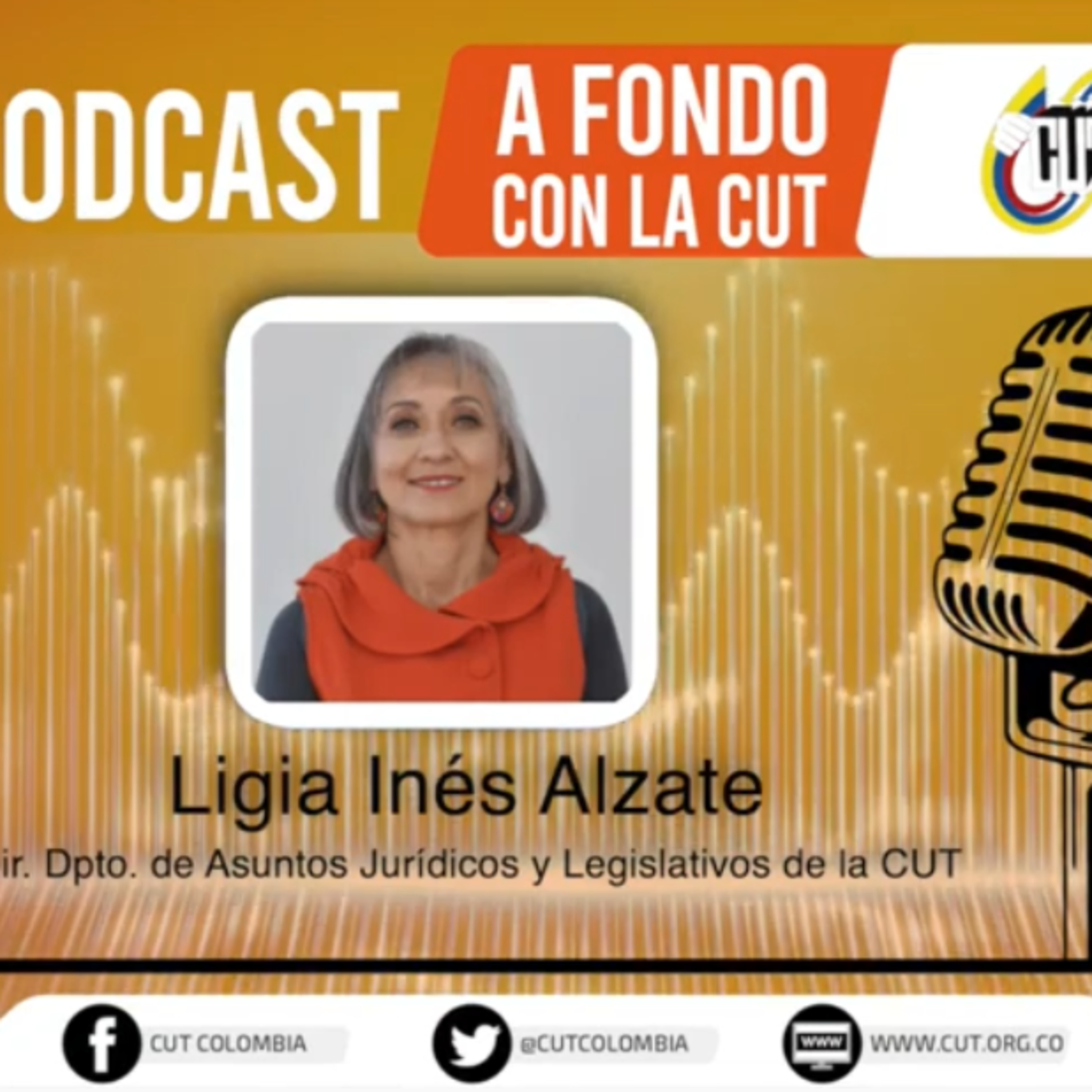 [Martes 16 de marzo, Ligia Inés Álzate, Directora Departamento Asuntos Jurídicos CUT] episode artwork