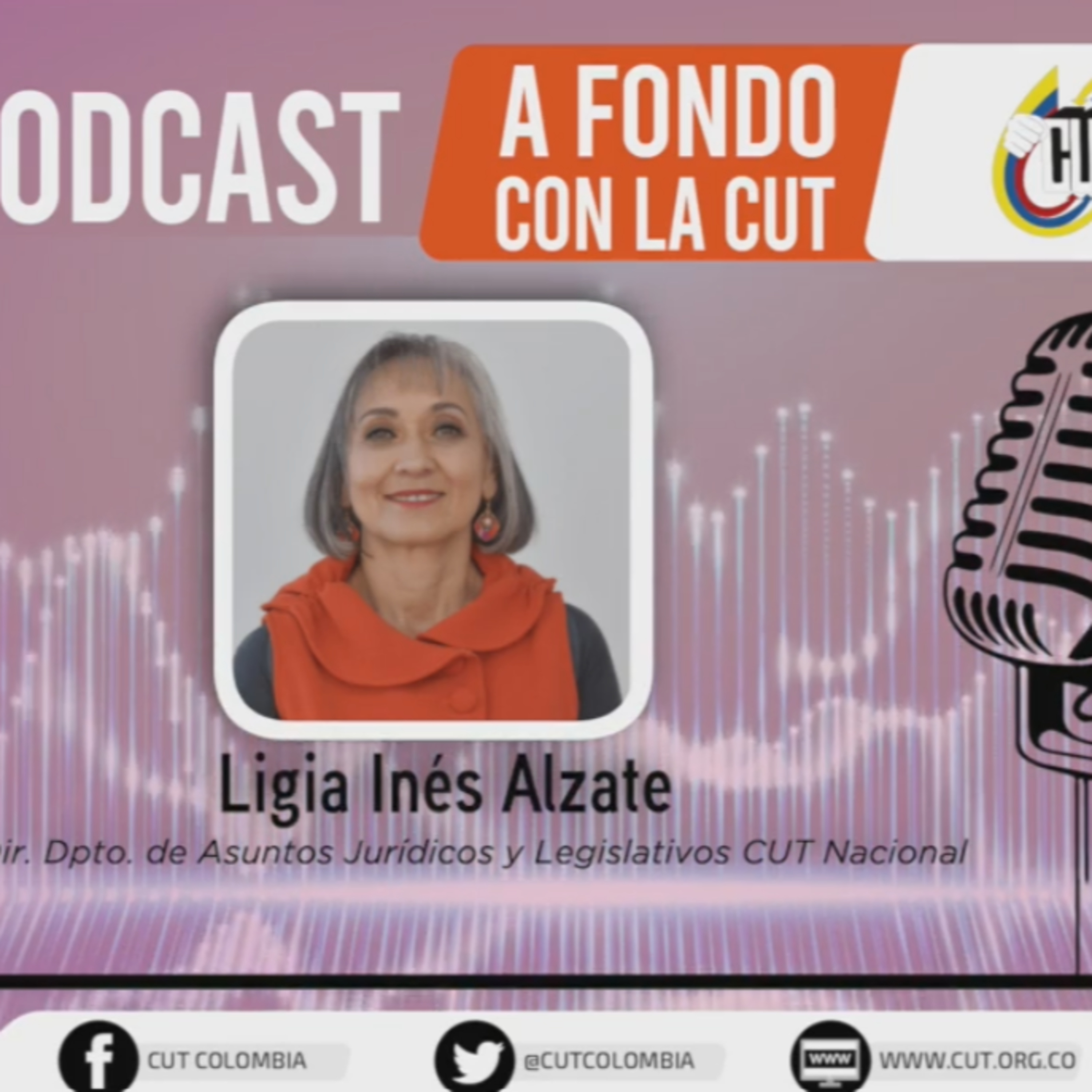 [4 de noviembre, Ligia Inés Alzate directora del departamento de asuntos juridicos CUT] episode artwork