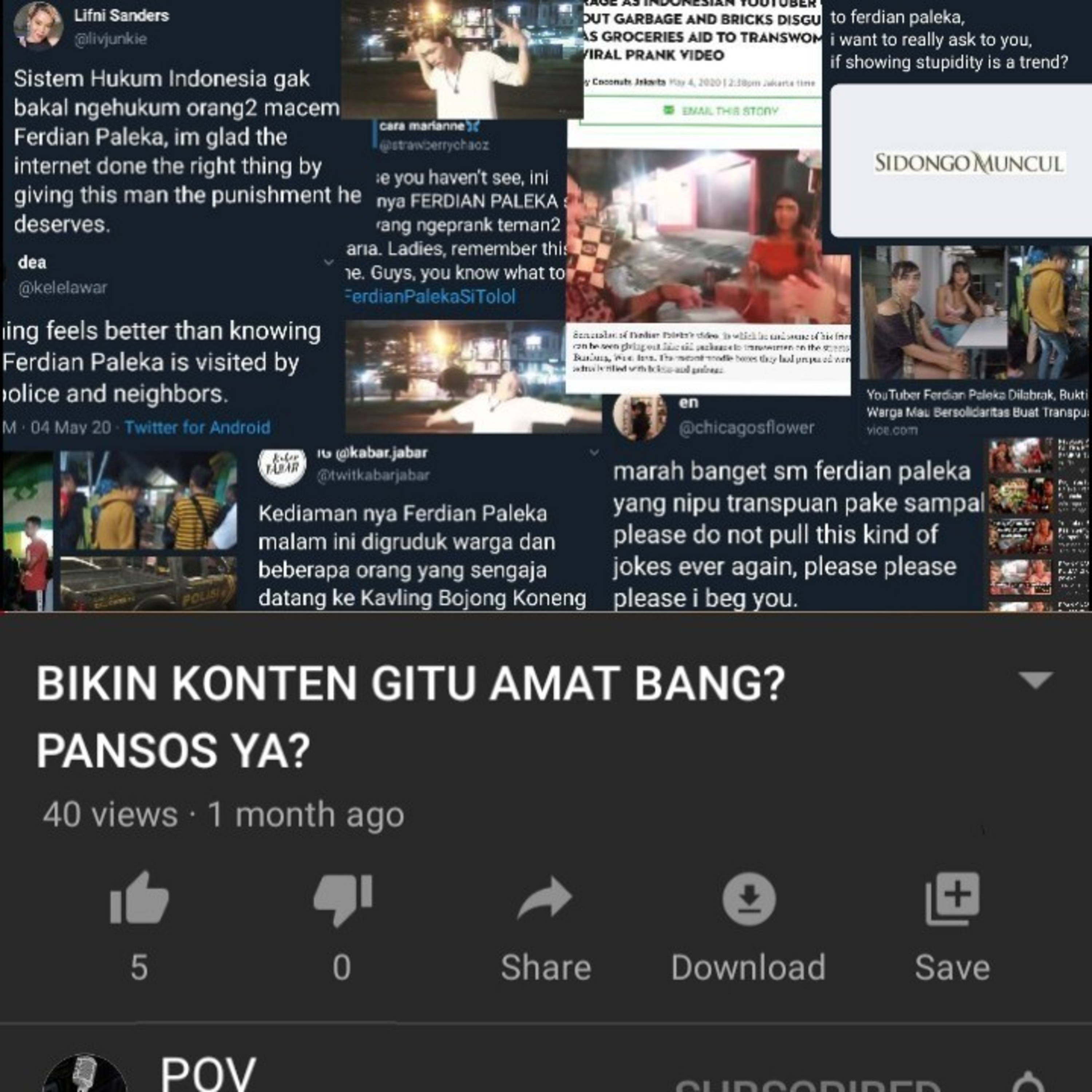 Eps 28 - POV - BIKIN KONTEN GITU AMAT BANG? PANSOS YA?