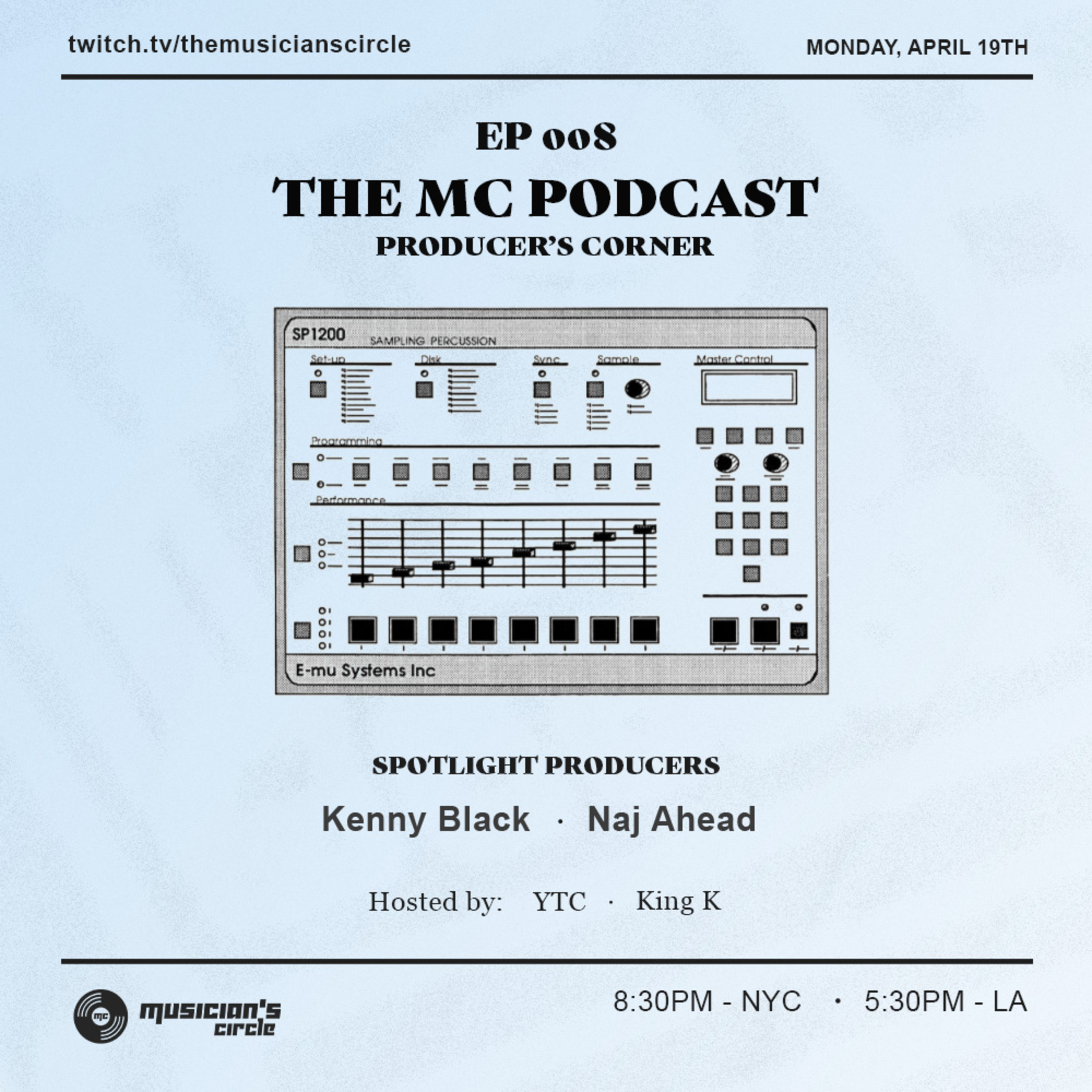 The MC Podcast Episode 8 (Producers Corner) featuring Kenny Black and Naj Ahead