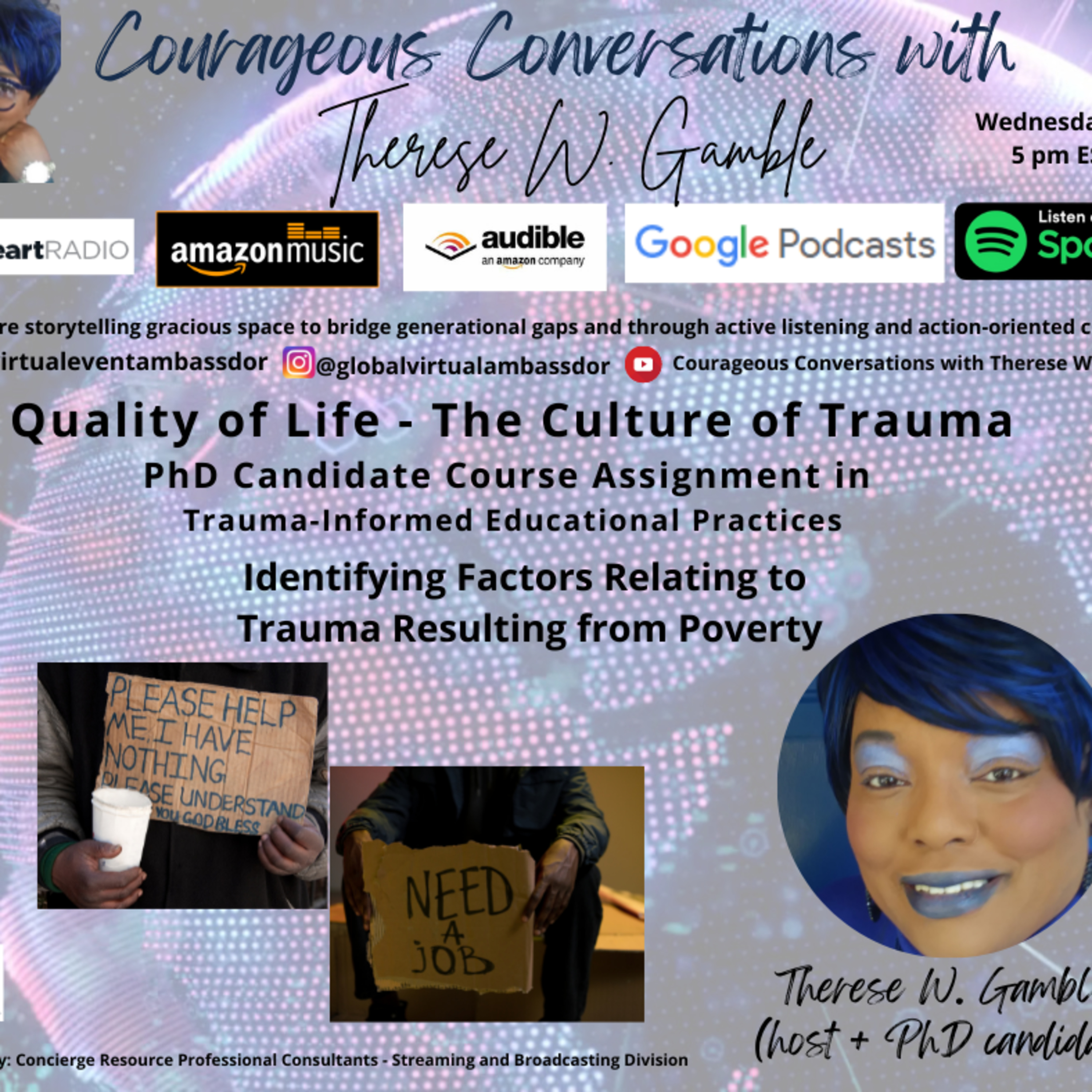 Courageous Conversations Radio and Podcast with Therese W. Gamble